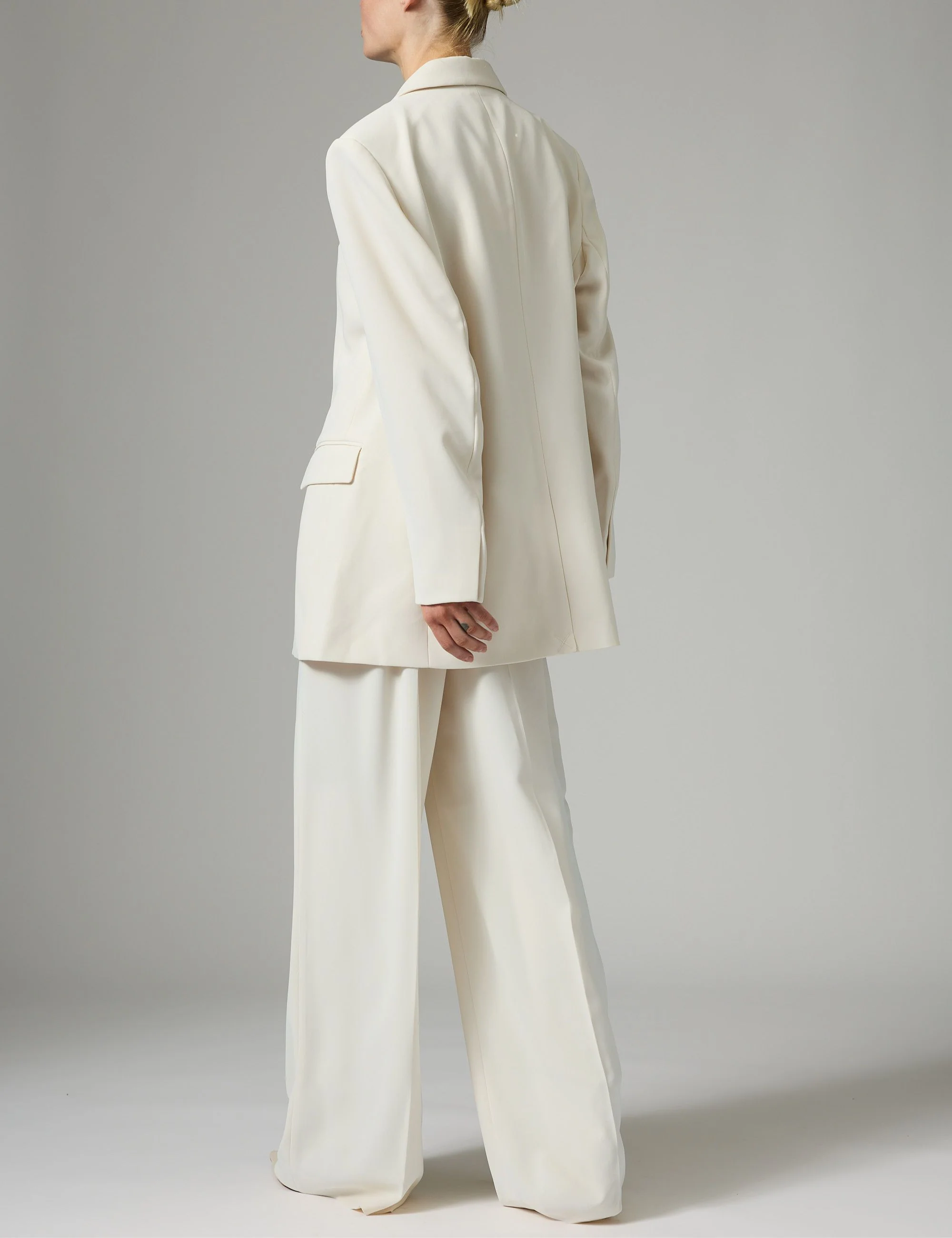 Elton - Classic Gabardine - Blazer - Ivory Shade - Image 4