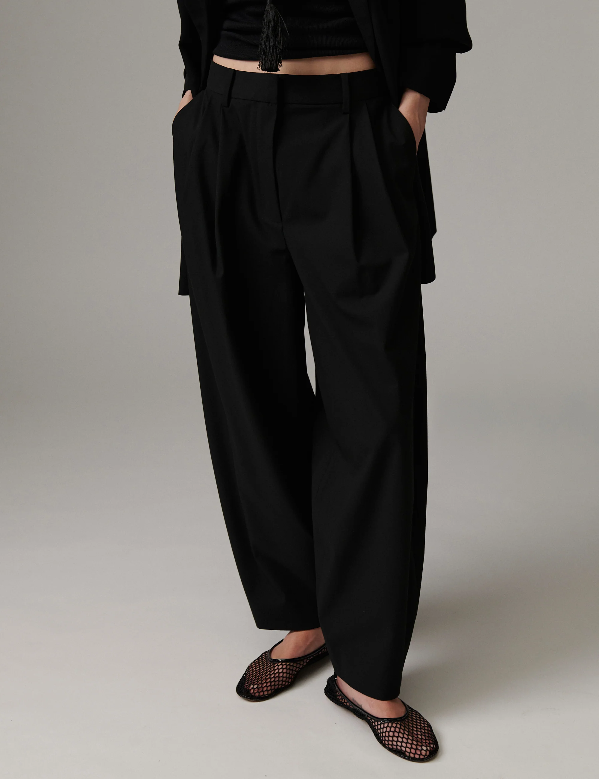 Enora - Classic Gab - Pants - Black