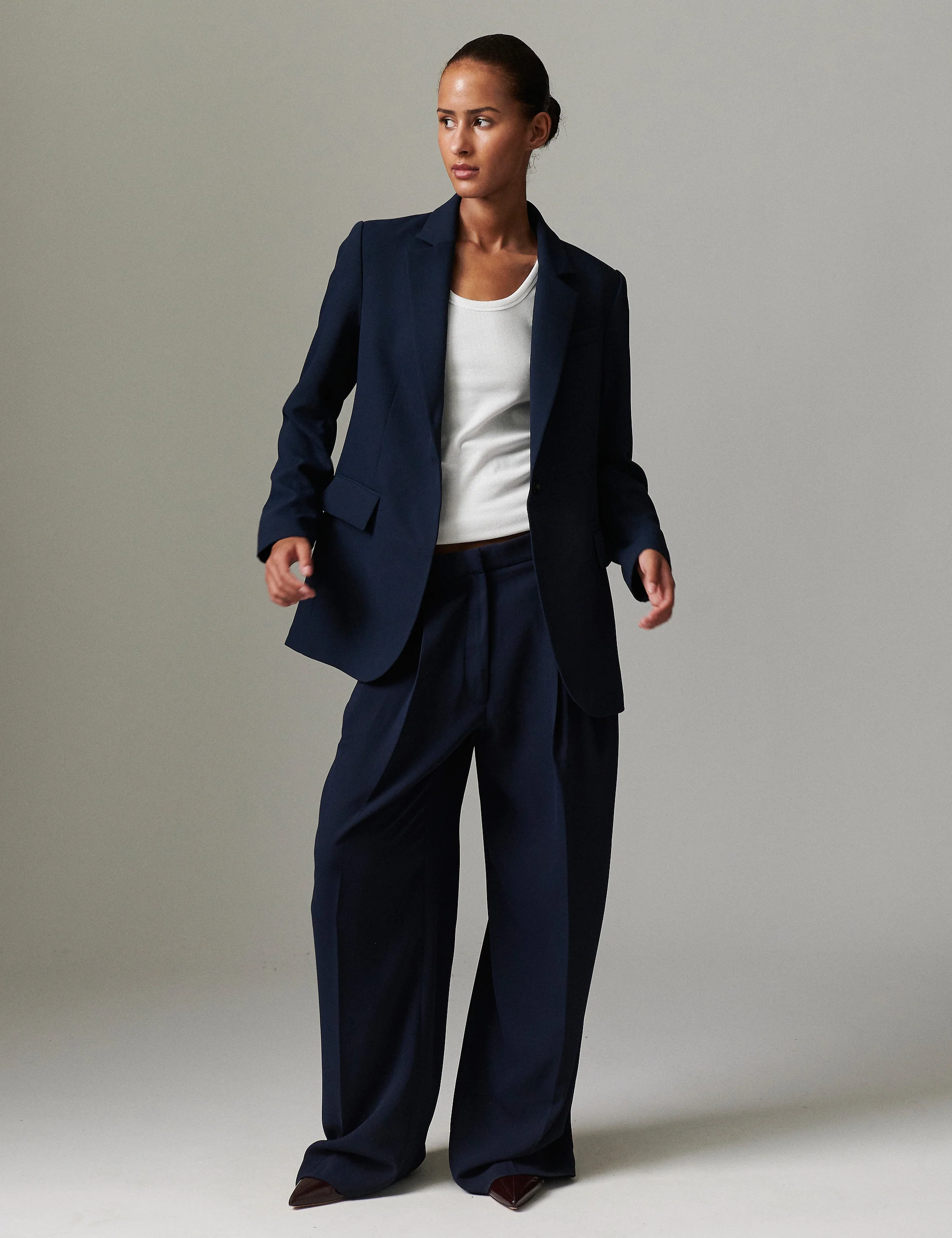 Enzo - Classic Gabardine - DARK SAPPHIRE. - Image 2