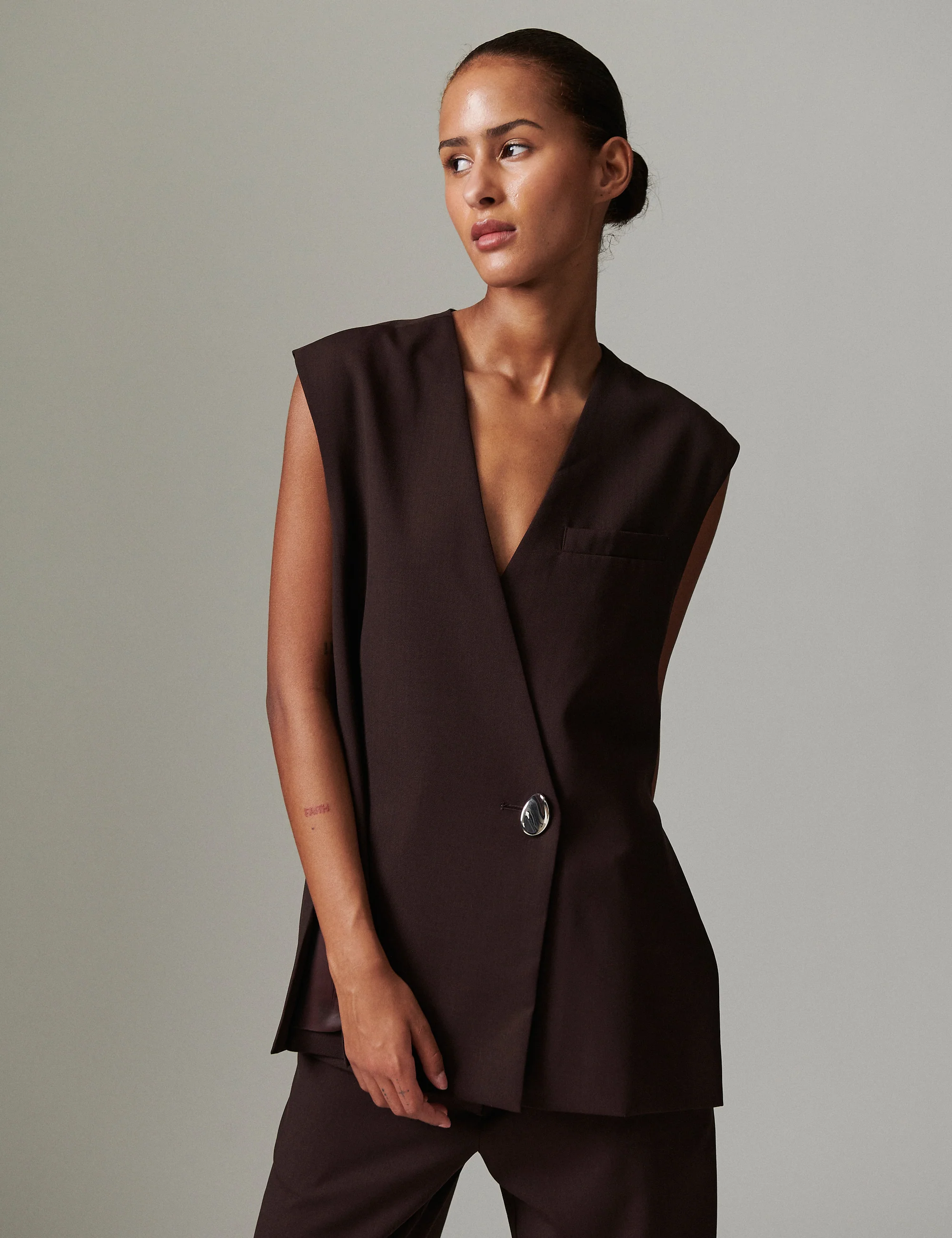 Francine - Classic Wool Blend - CHOCOLATE PLUM