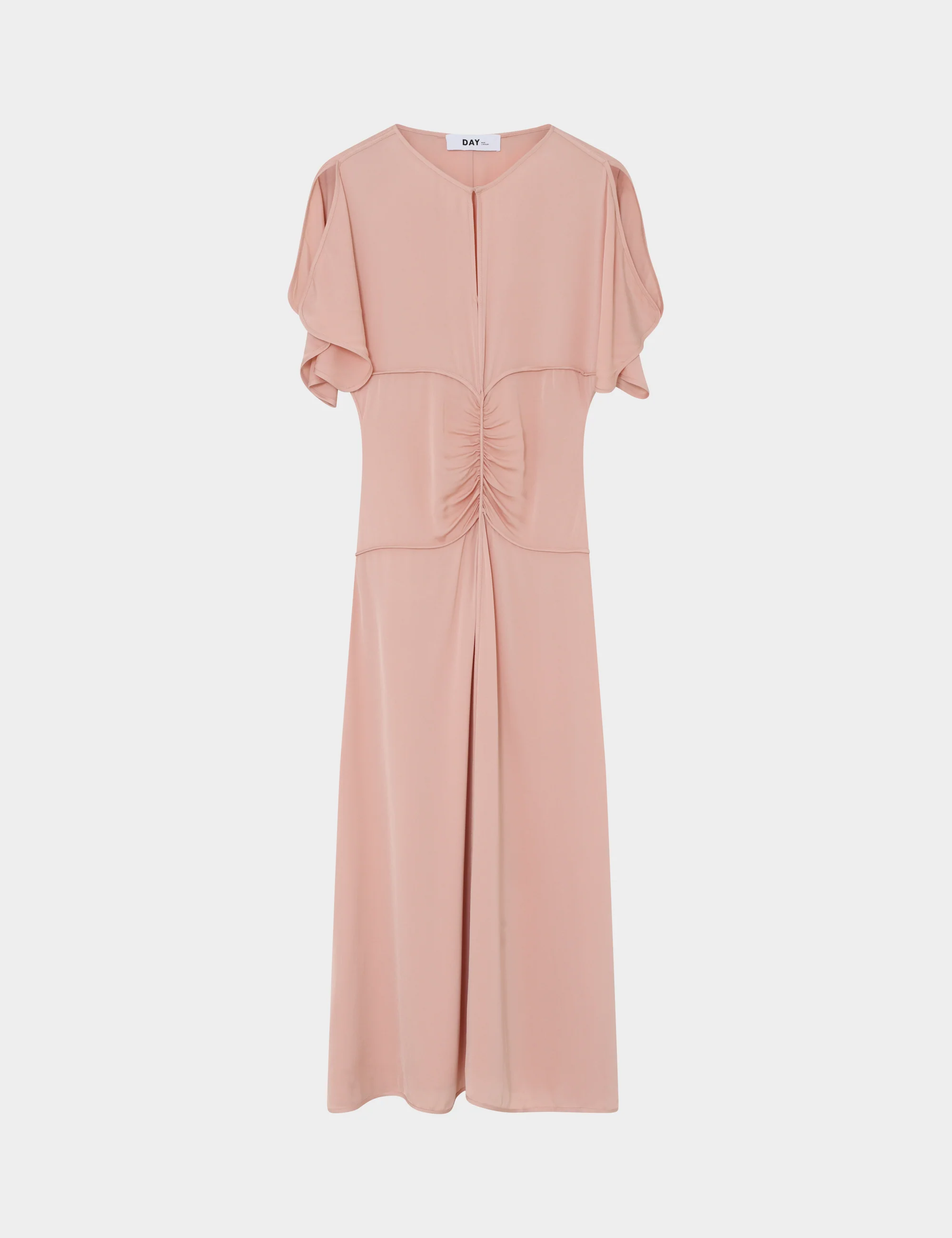 Gigi - Matte Crepe -Dress - ROSE SMOKE - Image 5