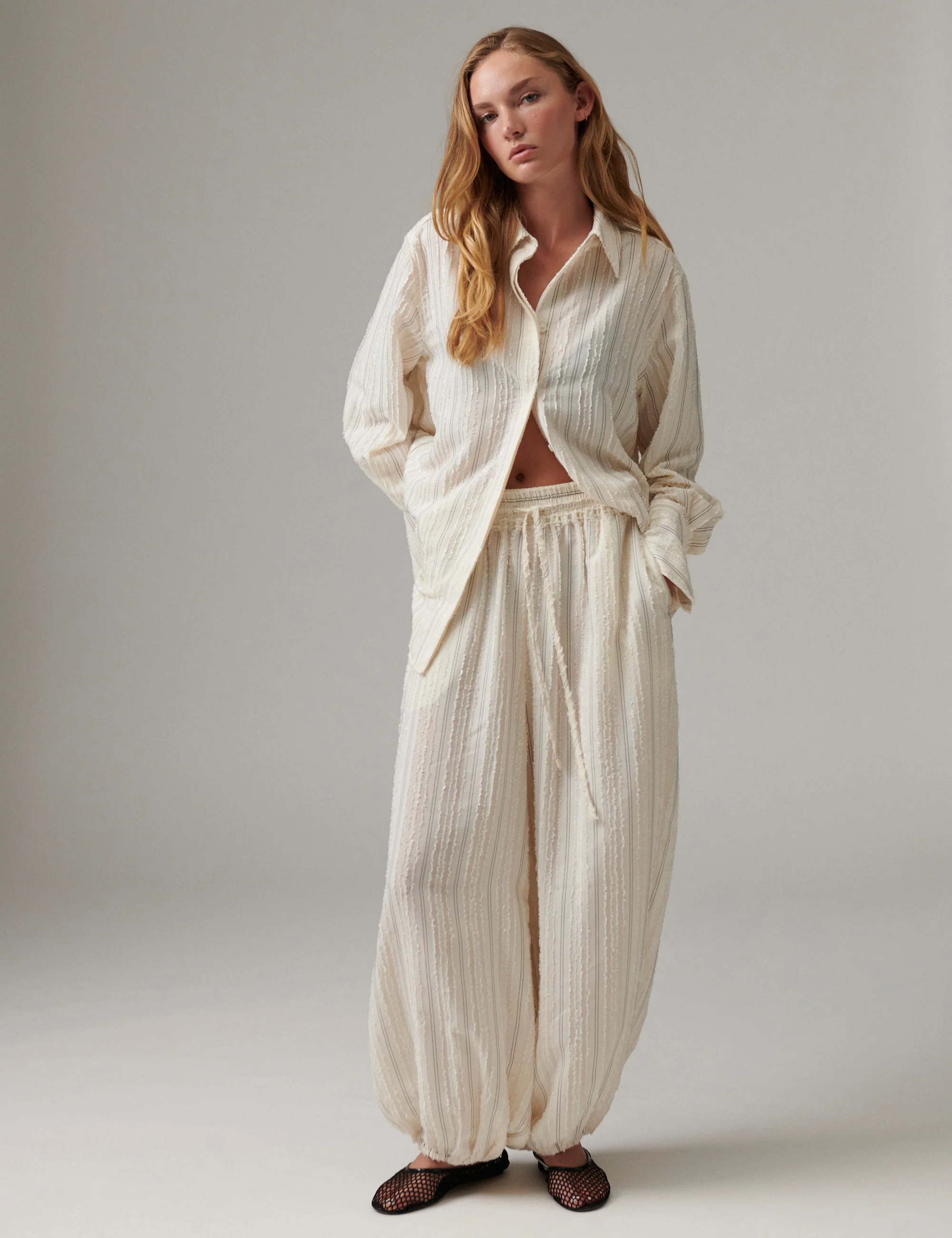 Harsha - Raw Stripes - Pants - Jet Stream - Image 2