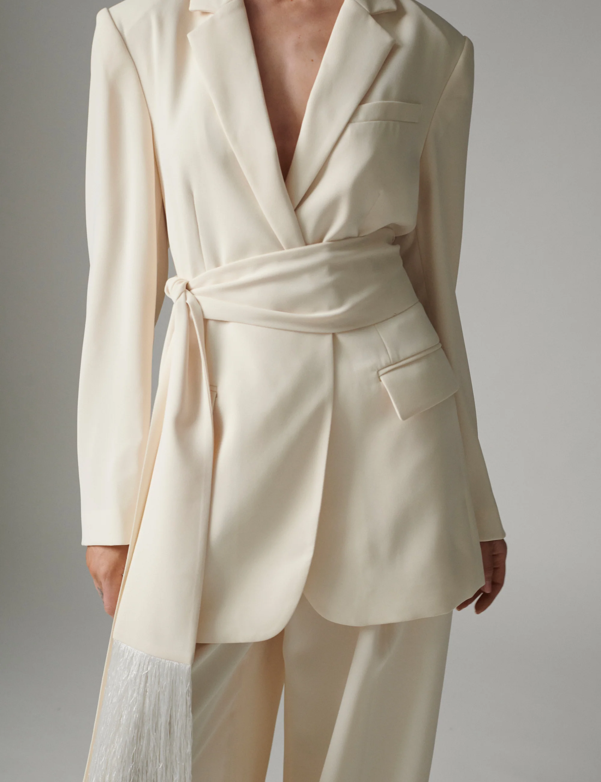 Hector - Classic Gabardine - Blazer - Ivory Shade - Image 5