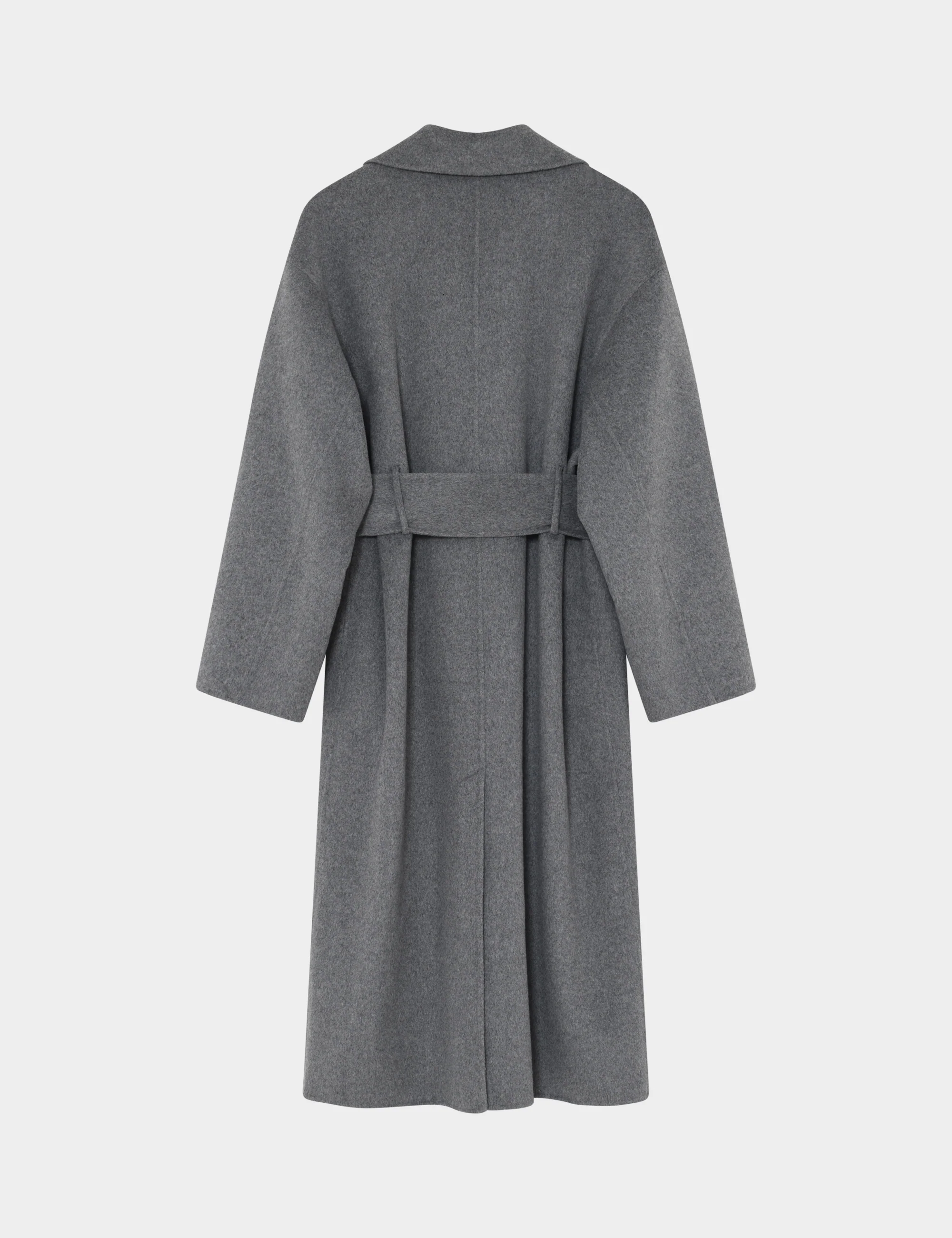 Howard - Double Faced Wool - Medium Grey Melange - Image 7