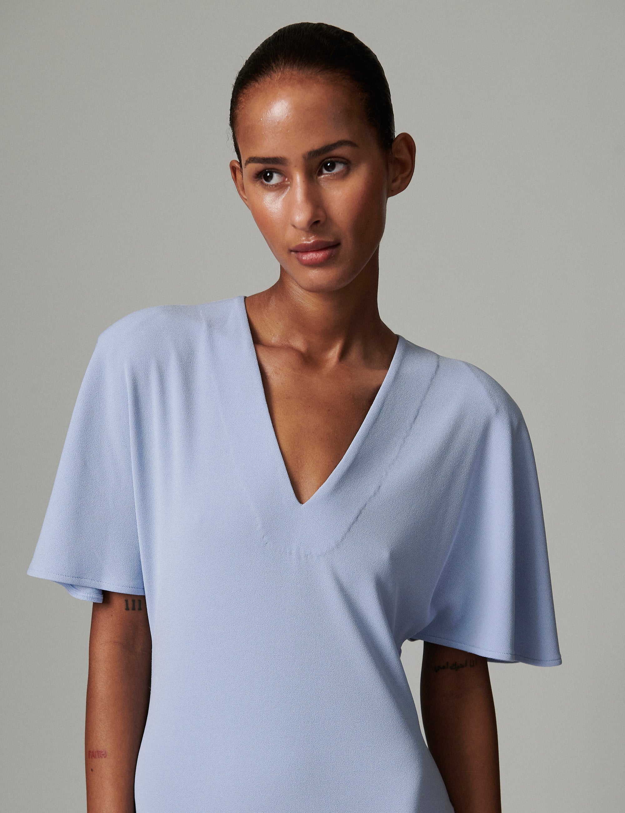 Jayma - All Day Jersey - Dress - BRUNNERA BLUE - Image 4