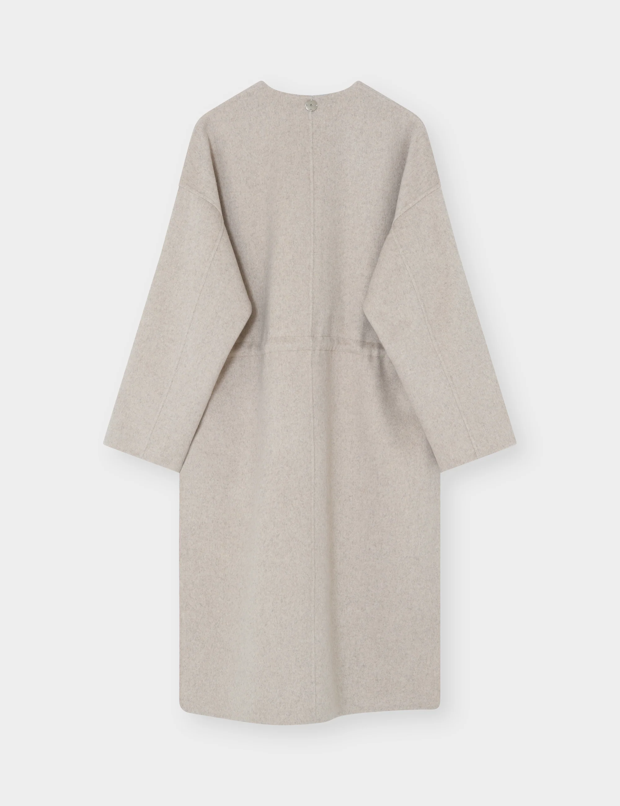 Joel - Double Faced Wool - Coat - PISTACHIO SHELL MELANGE - Image 6