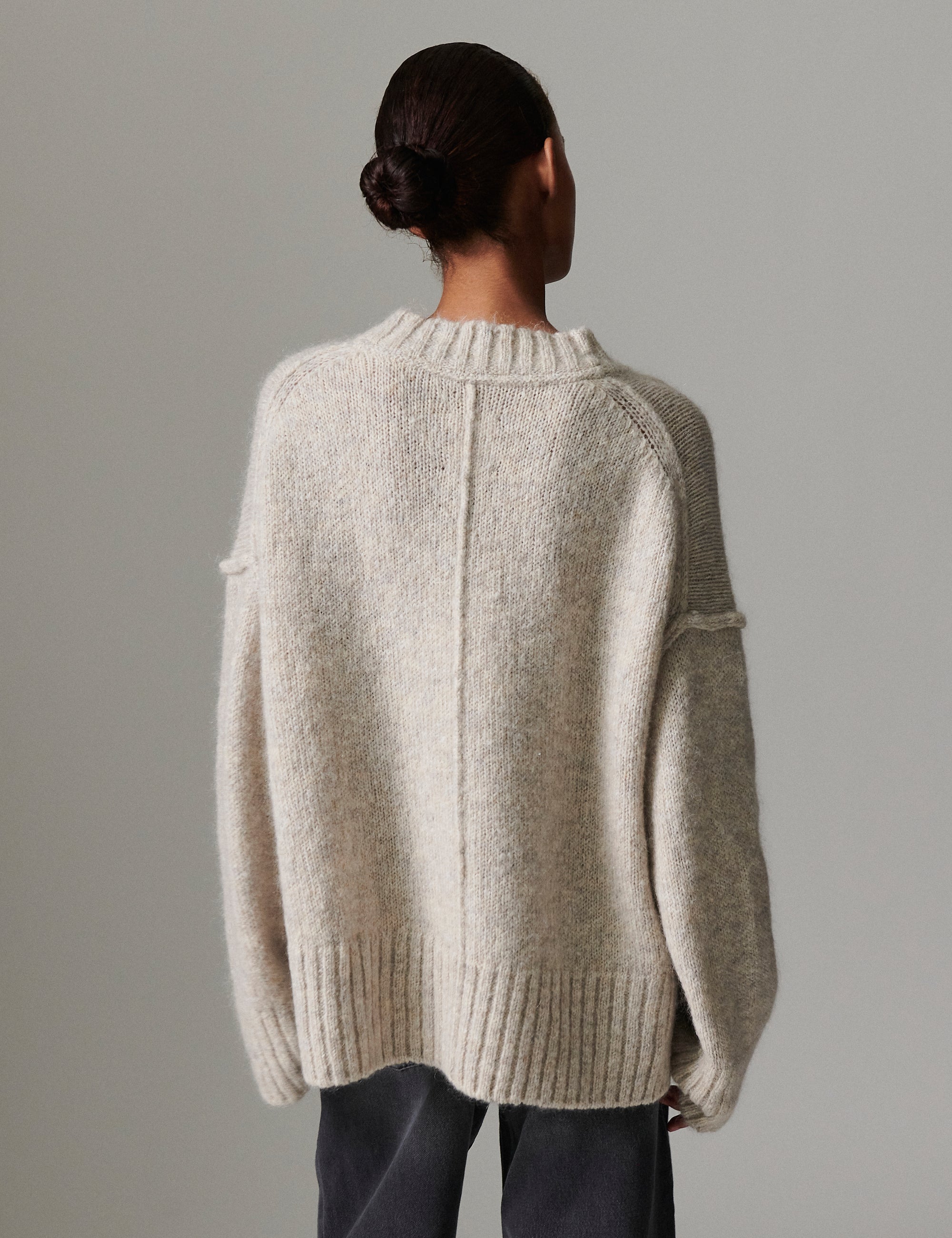 Josie - Soft Mohair - Light Grey Melange - Image 4