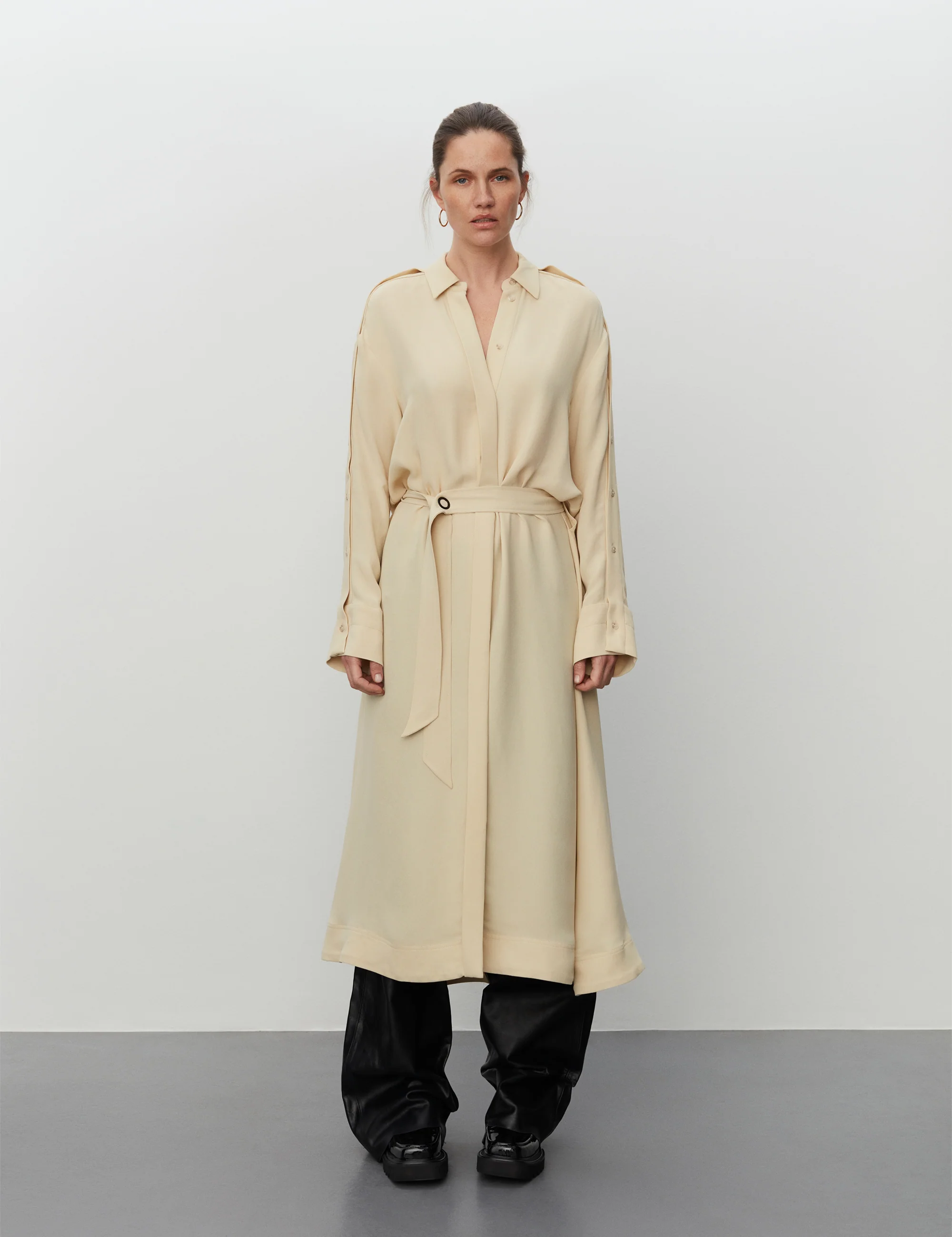 Lamara - Matte Viscose Crepe - PUTTY