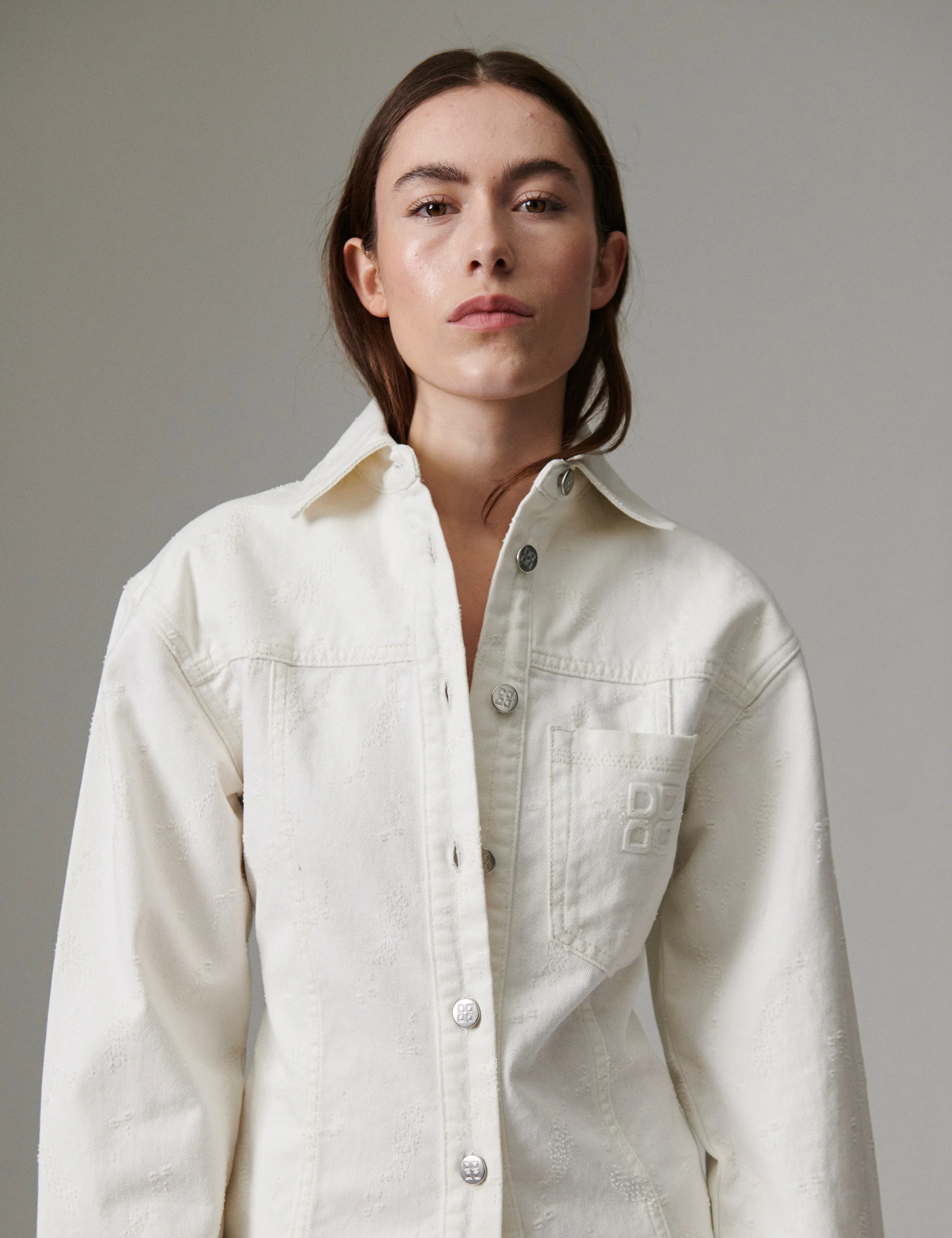 Liesl - Distressed Canvas - Shirt - Jet Stream - Image 4
