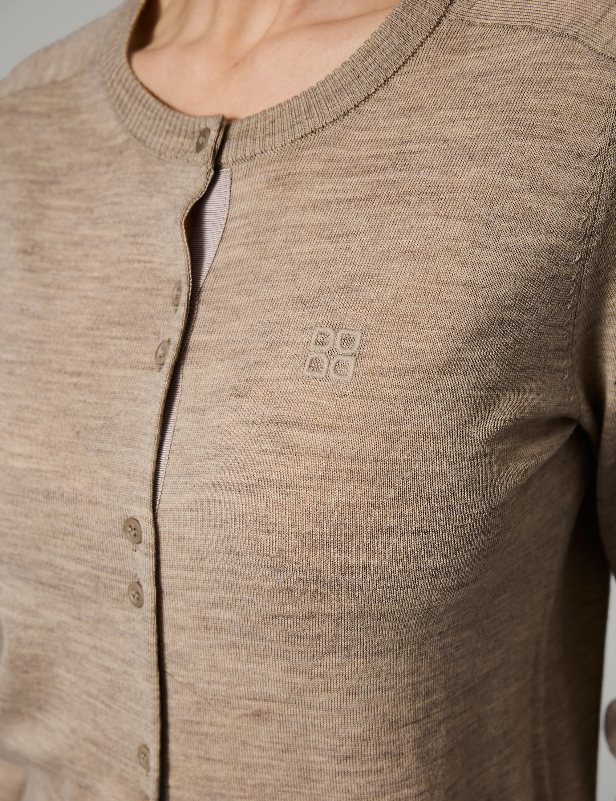 Luna - Daily Elements - Cardigan - LIGHT BEIGEMELANGE - Image 2