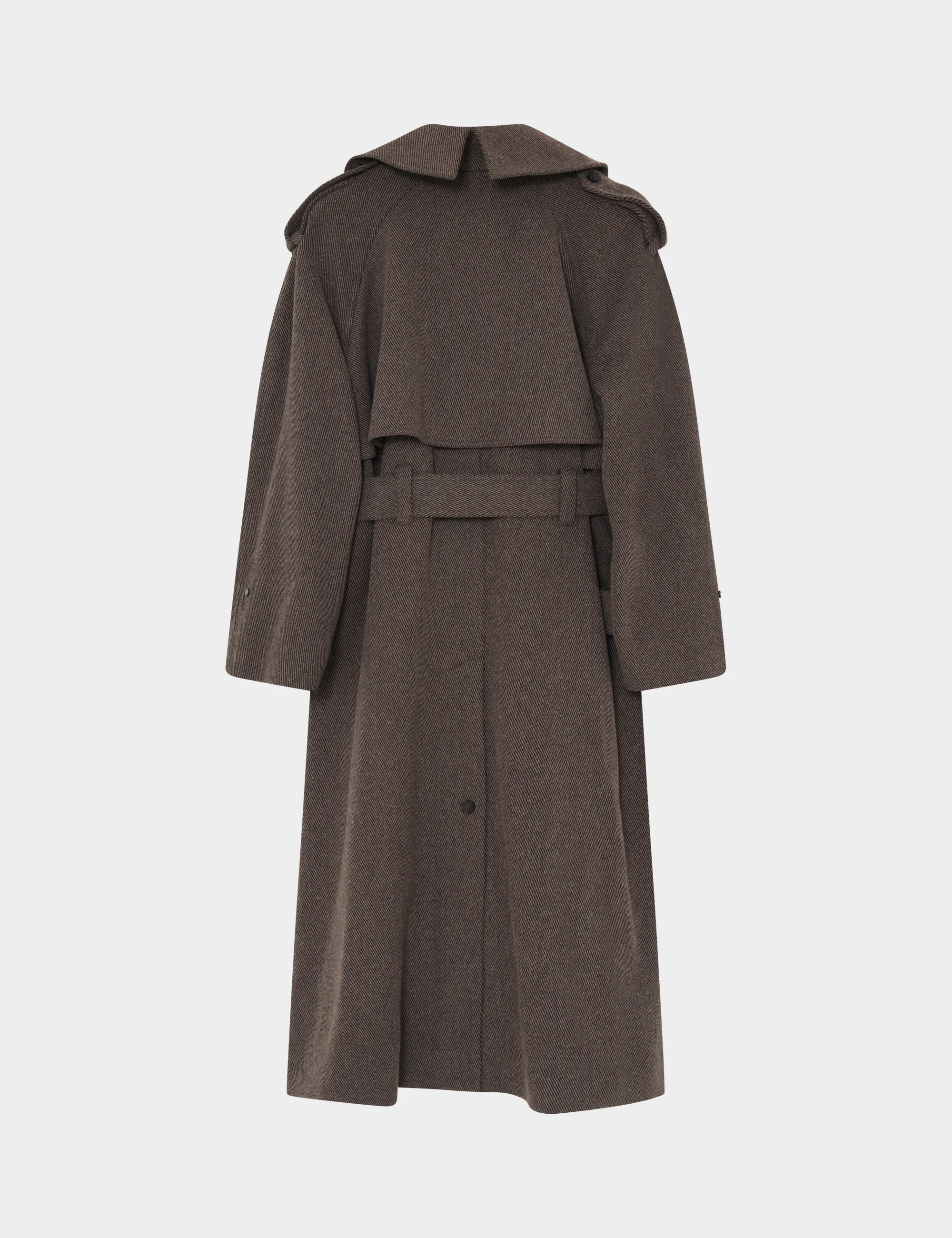 Lynn - Heavy Wool Twill - 190809. CHOCOLATE CHIP - Image 7