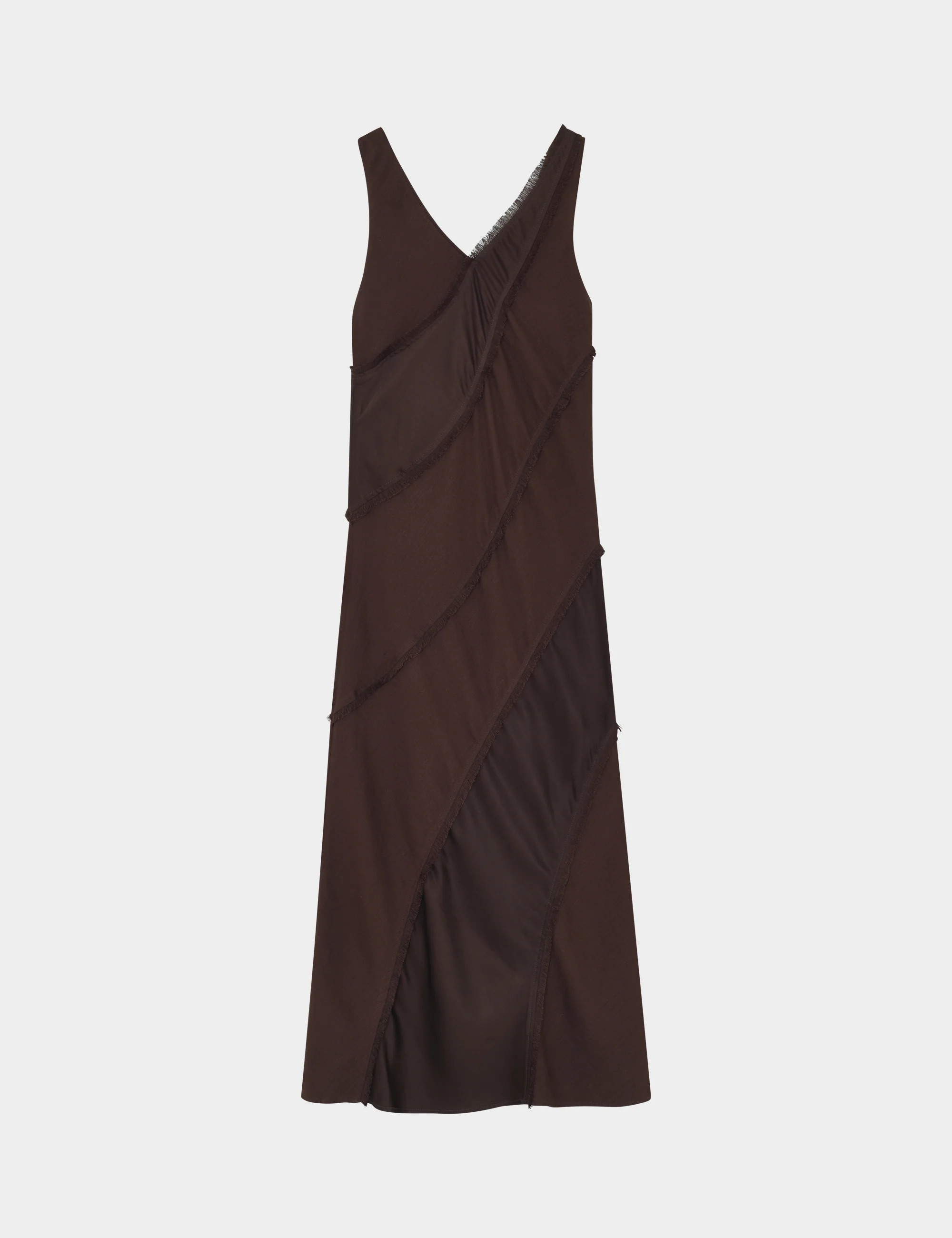 Madeline - Contrast Linen - Dress - Coffee Bean - Image 4