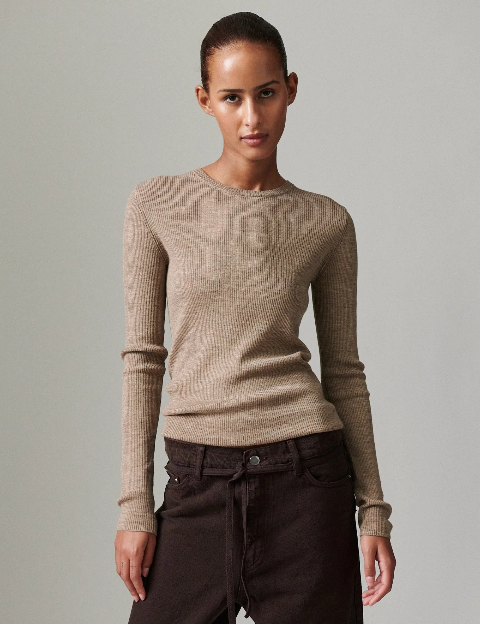 Mariana - Daily Elements - Blouse - Beige Melange - Image 4