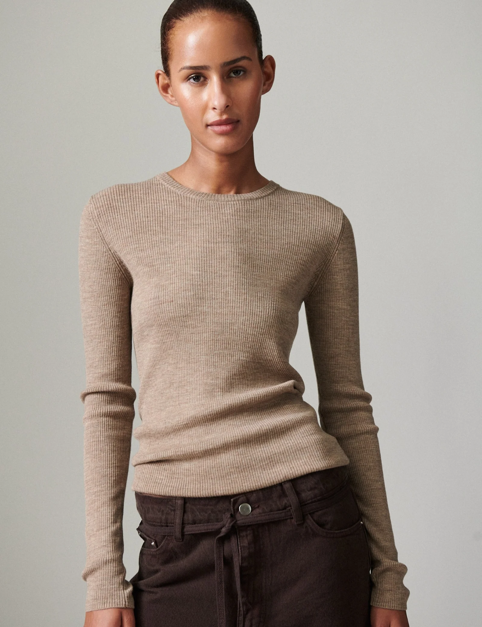 Mariana - Daily Elements - Blouse - Beige Melange - Image 6