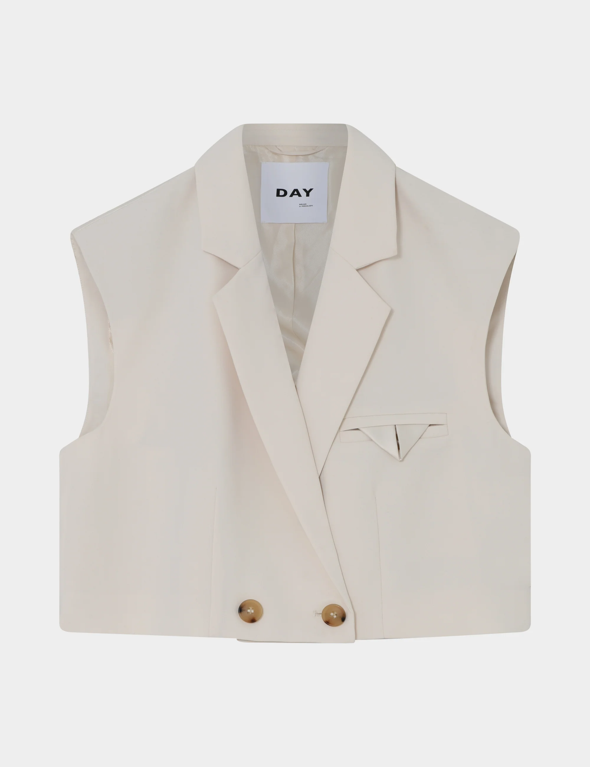 Marnie - Classic Gabardine - Vest - Ivory Shade - Image 5