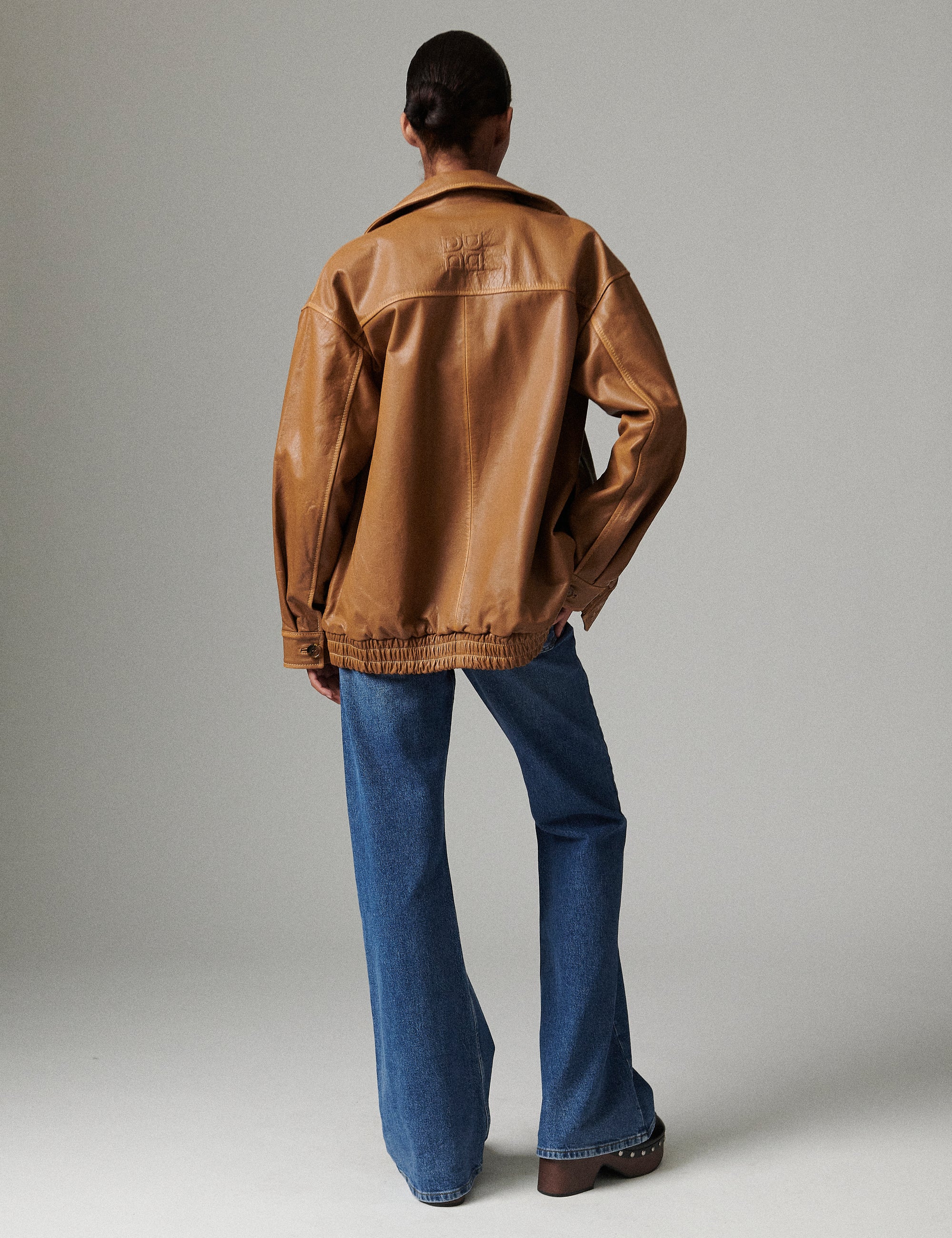 Mette - Leather - Jacket - RUBBER - Image 3