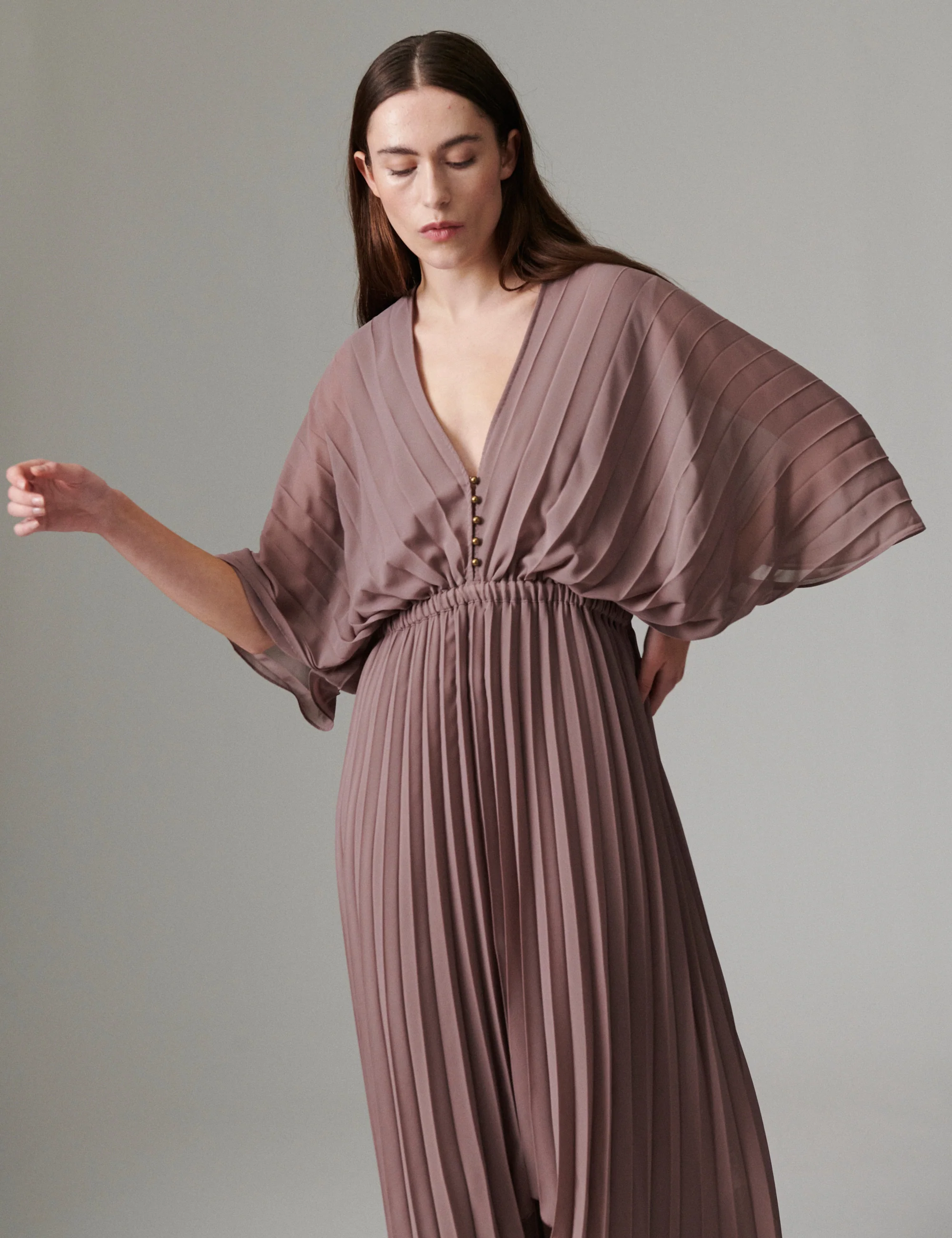 Miru - Day Chiffon - Dress - TWILIGHT MAUVE - Image 3