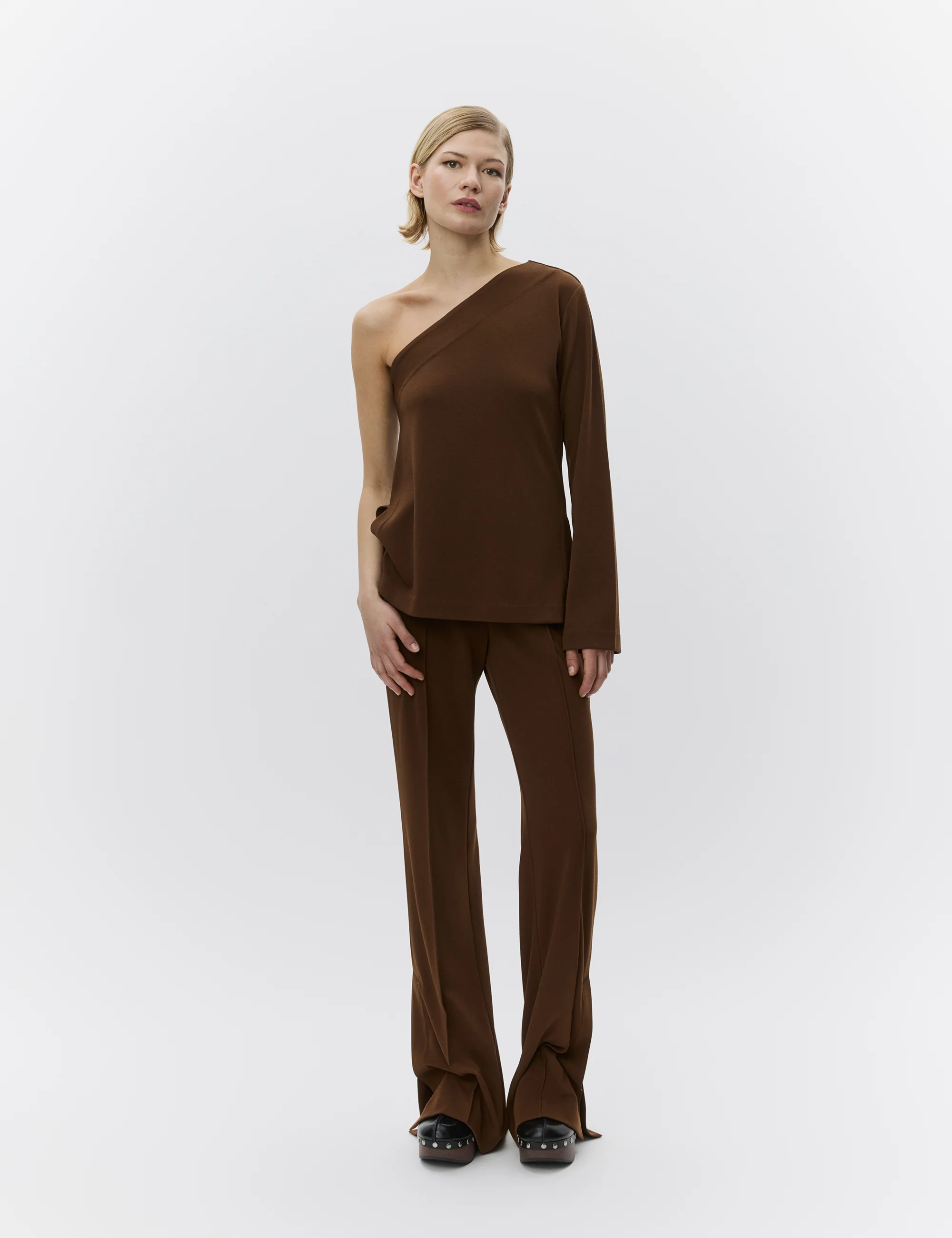 Monique - All Day Jersey - Blouse - POTTING SOIL - Image 4