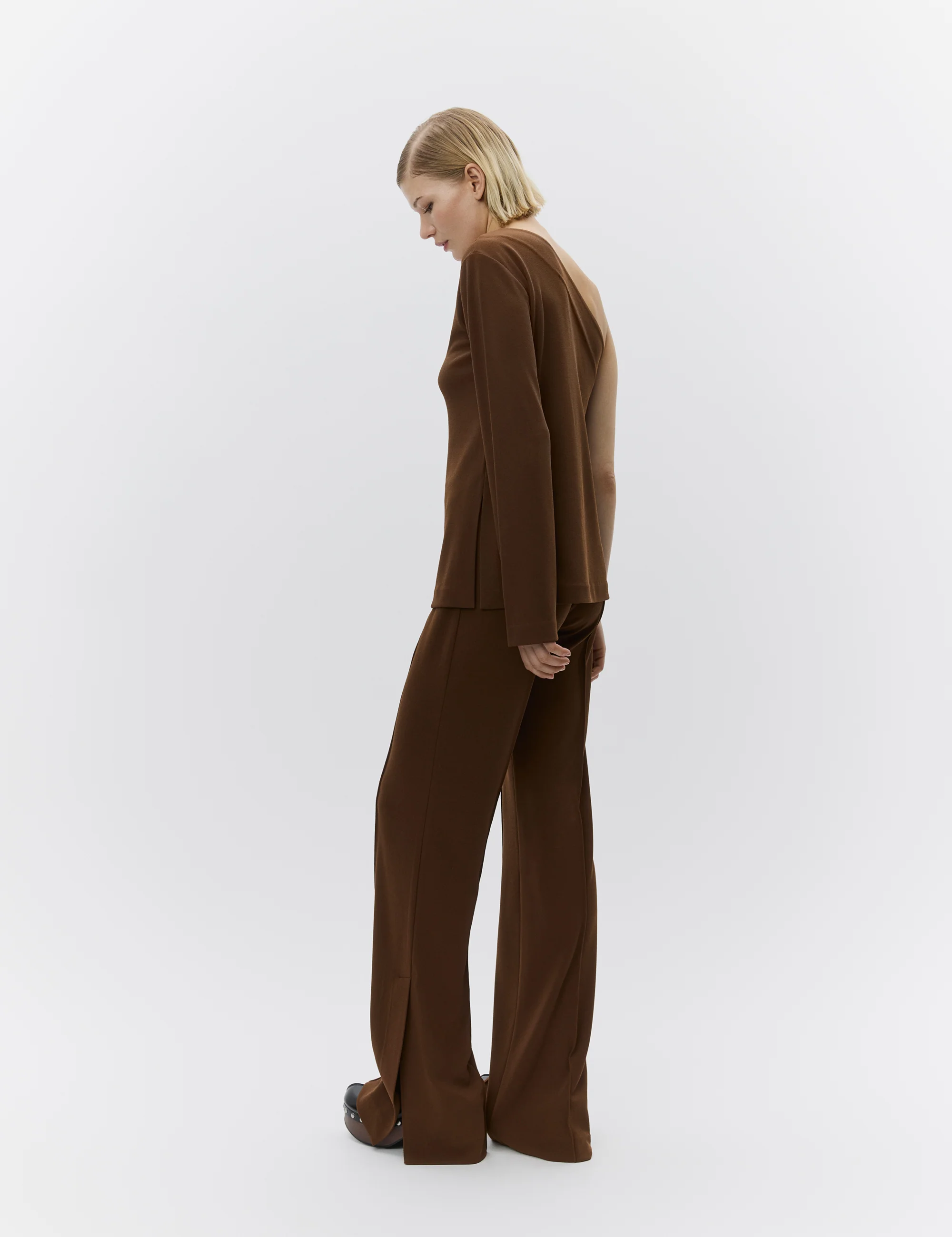 Monique - All Day Jersey - Blouse - POTTING SOIL - Image 5