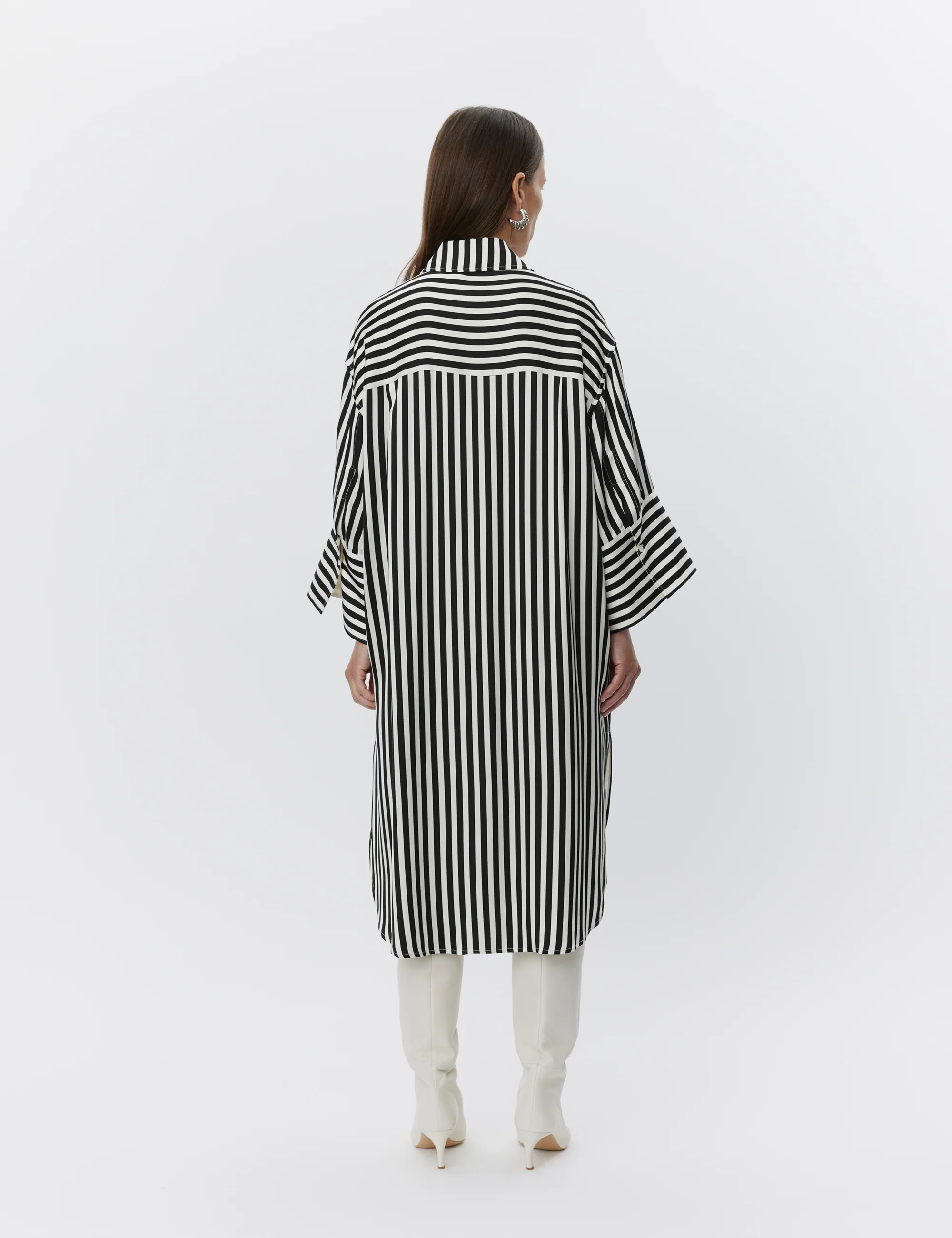 Noe - Striped Viscose - FLUID STRIPES - Image 3