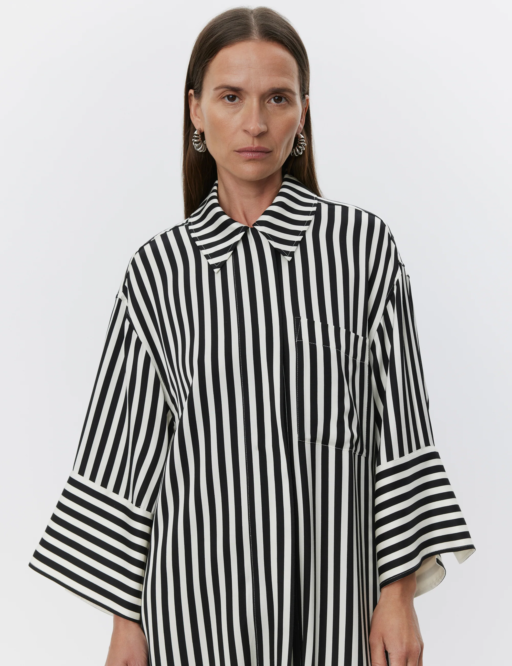 Noe - Striped Viscose - FLUID STRIPES - Image 4