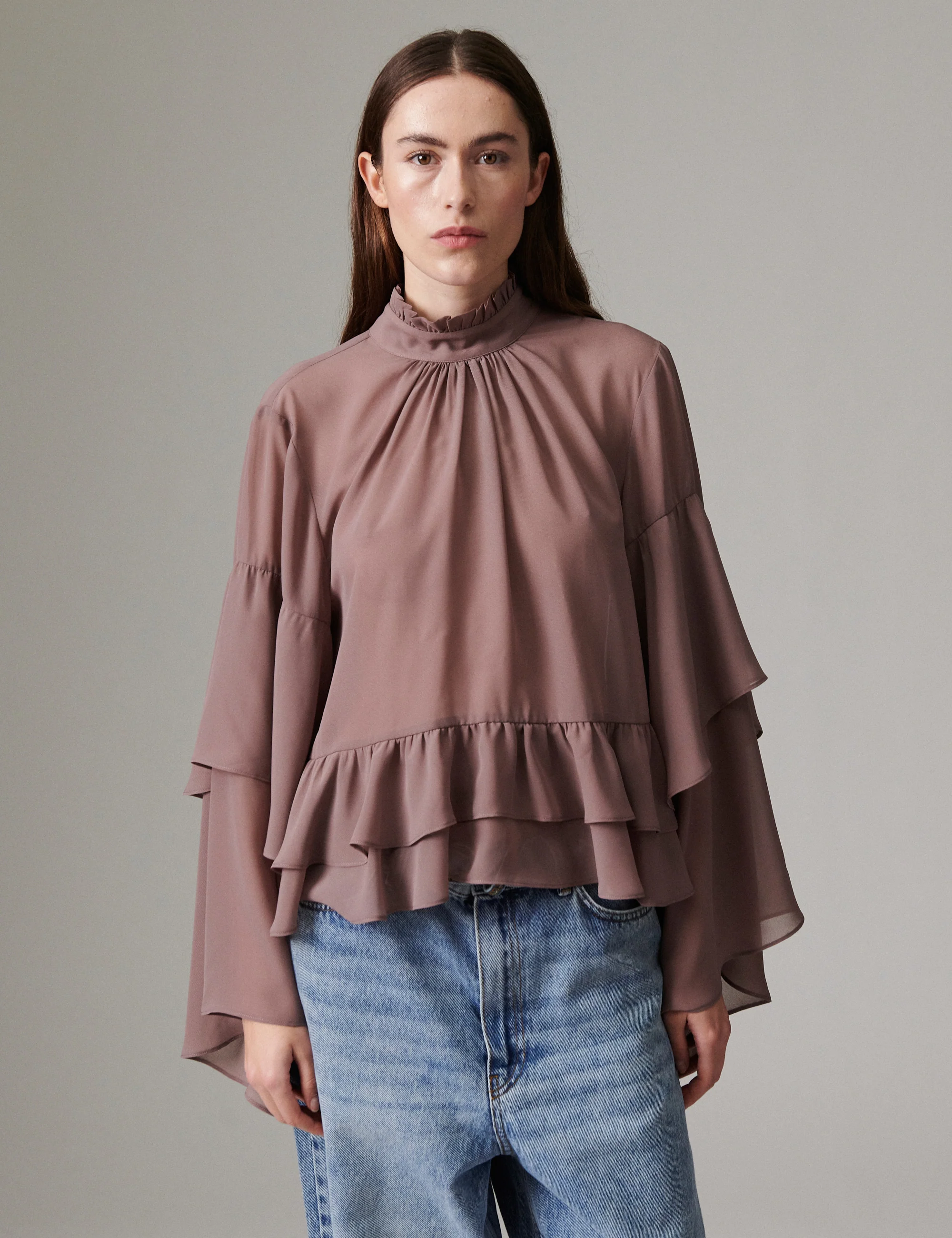 Nomi - Day Chiffon - Blouse - TWILIGHT MAUVE - Image 2