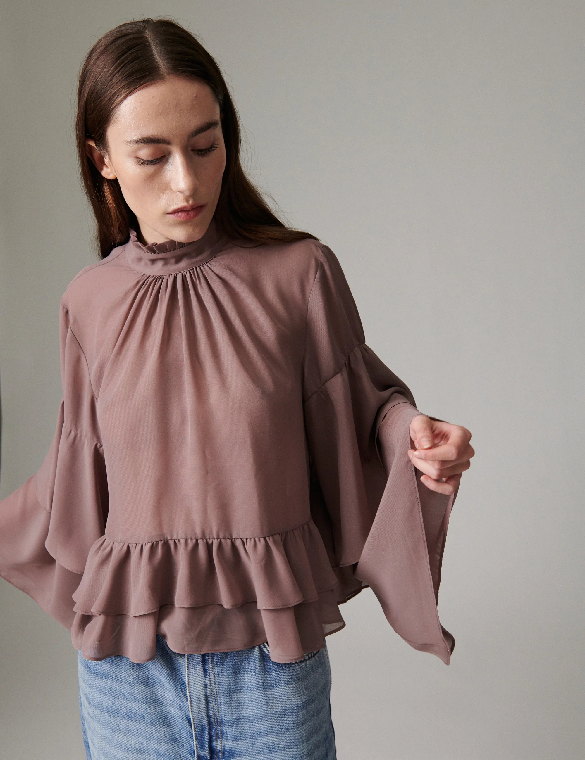 Nomi - Day Chiffon - Blouse - TWILIGHT MAUVE - Image 3