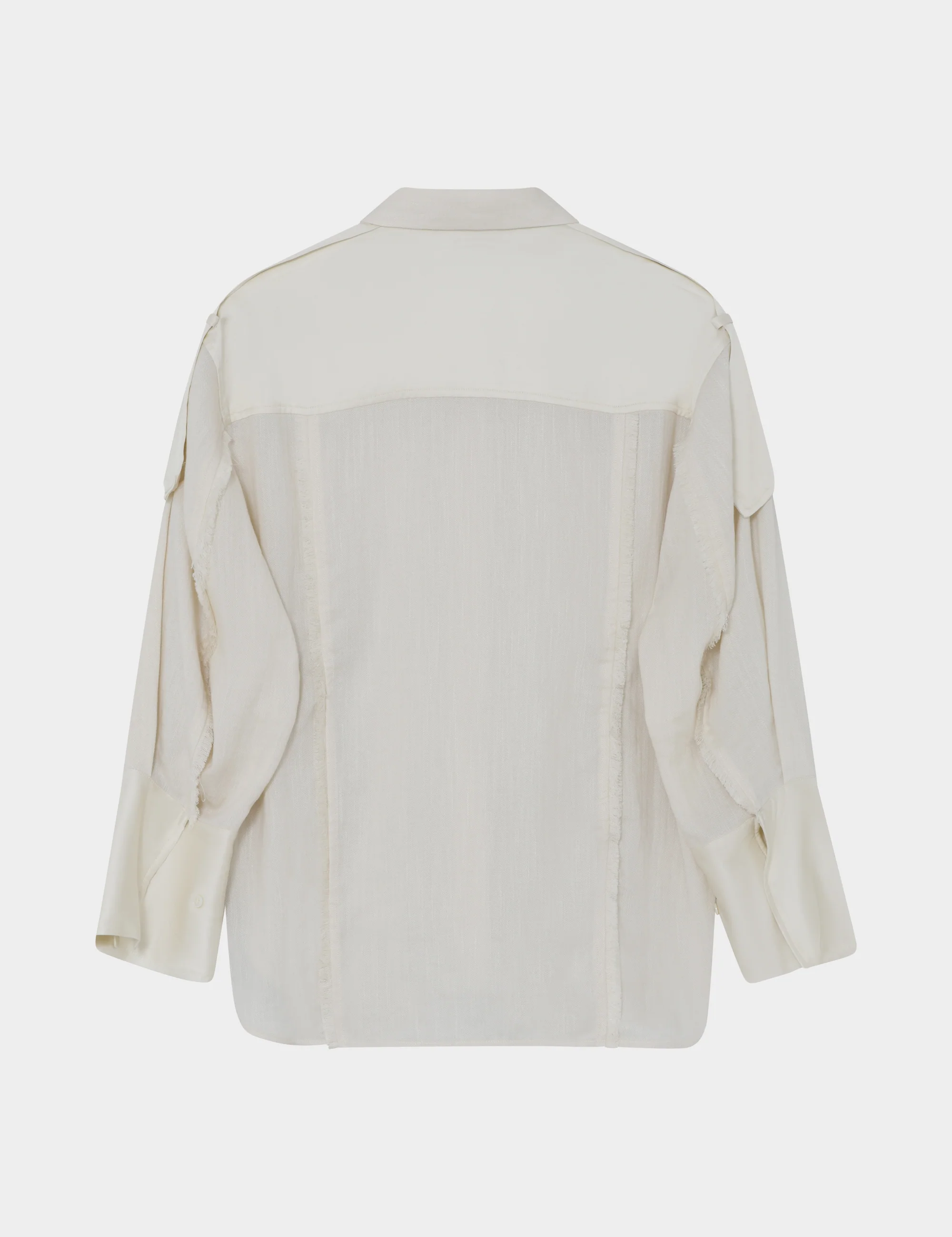 Norma - Contrast Linen - Shirt - Jet Stream - Image 6