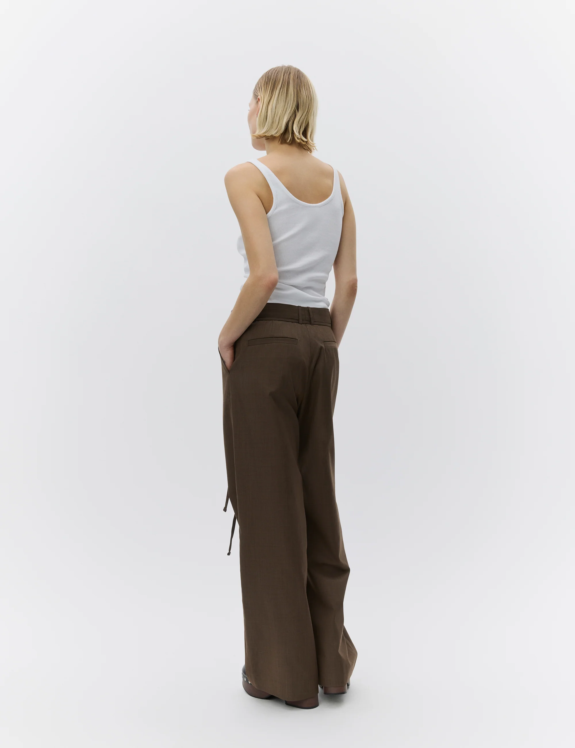 Pam - Classic Suiting - Pants - WREN MELANGE - Image 2