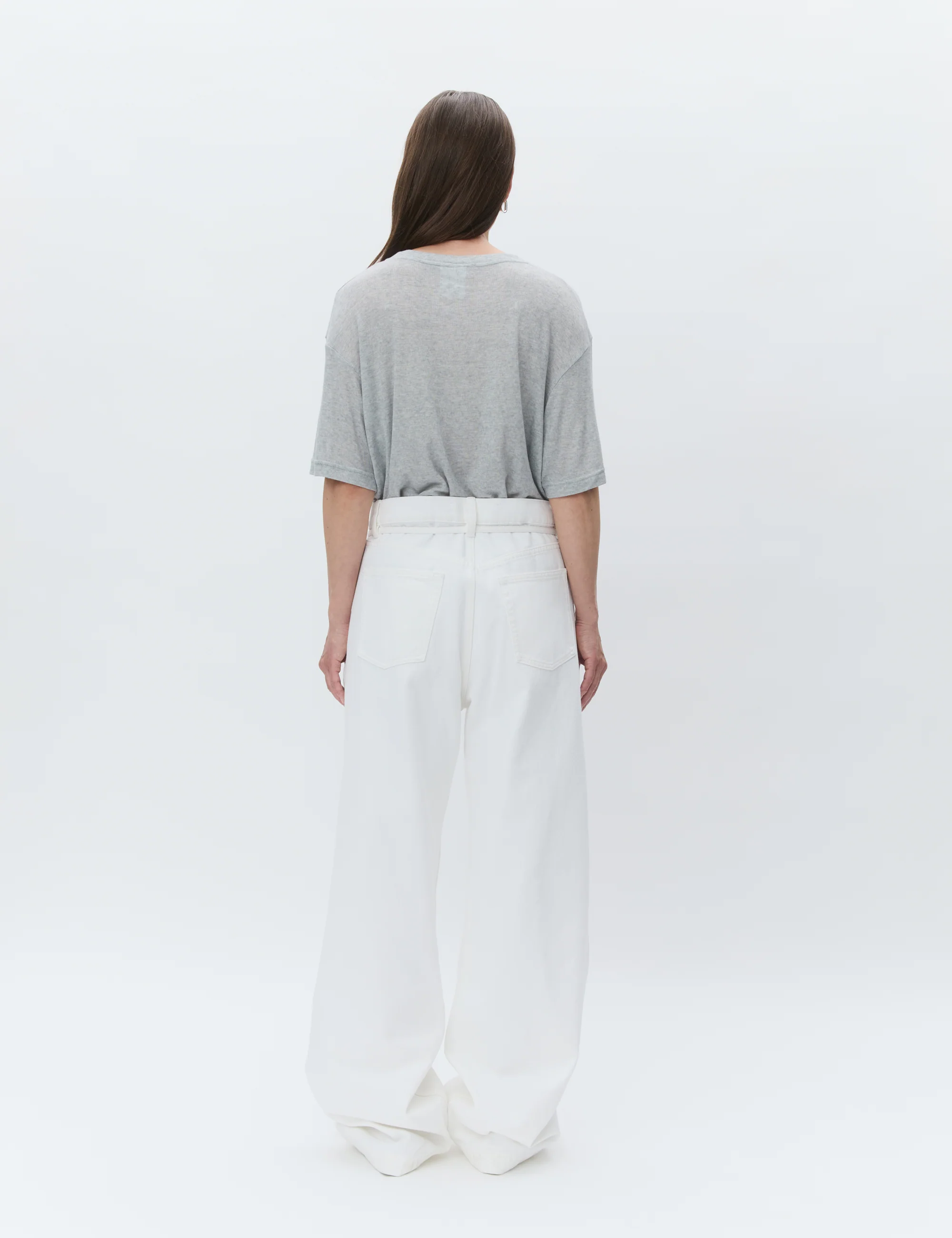 Parry - Soft Wool - T-shirt - Medium Grey Melange - Image 3