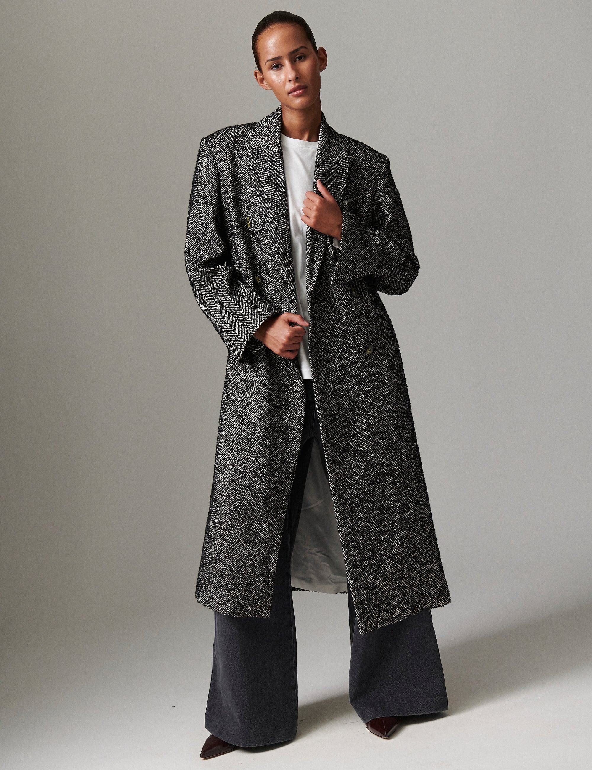 Philippine - Heavy Slub Wool - BLACK MIX