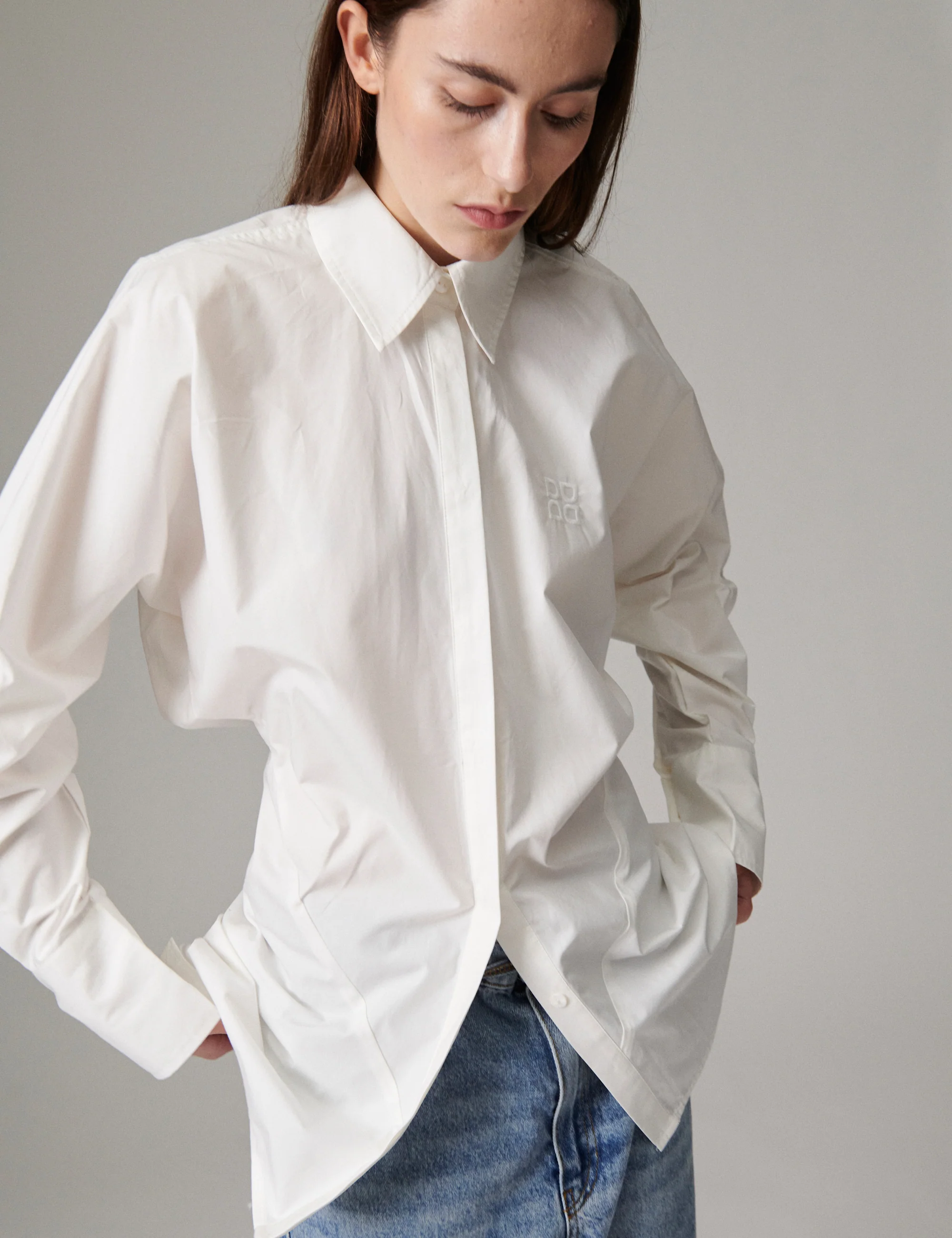 Pixie - Poplina - Shirt - Brilliant White - Image 3