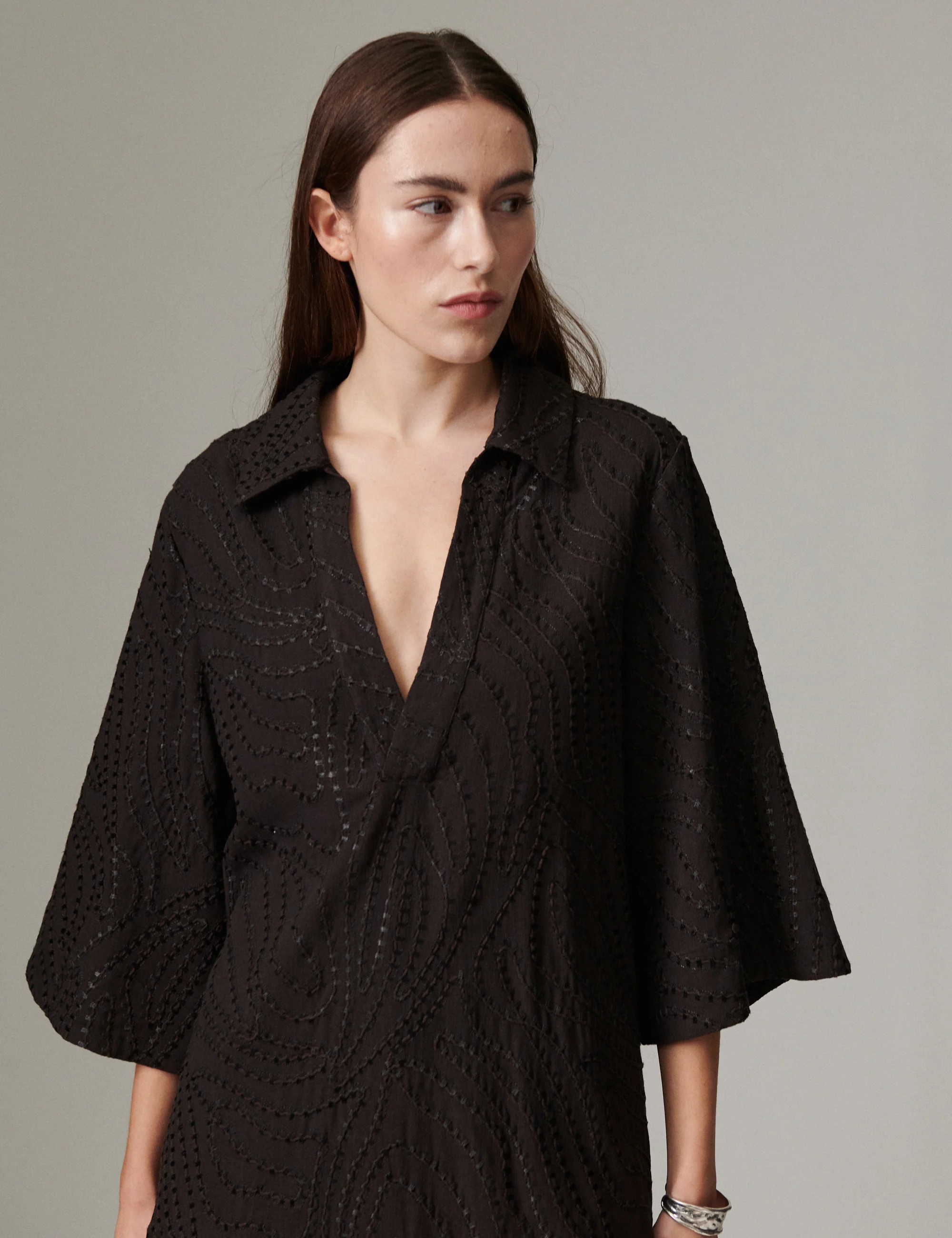 Prima - Day Kantha - Tunic - Coffee Bean - Image 3