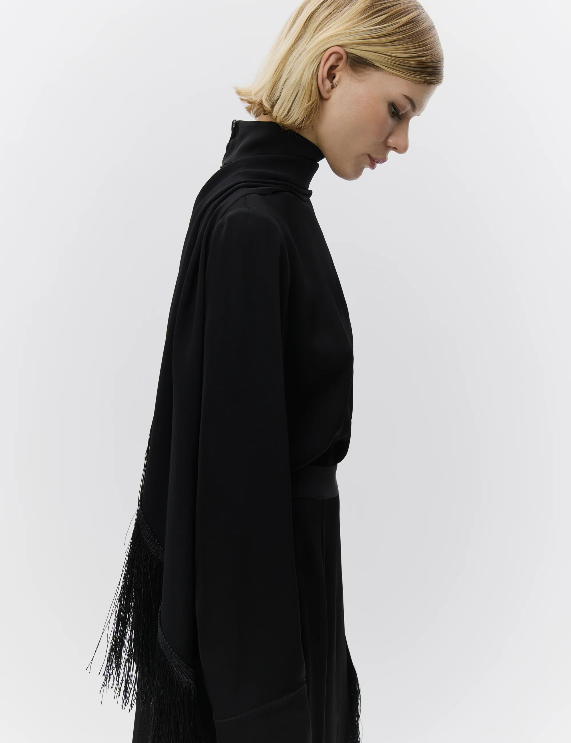 Rios - Matte Crepe - Blouse - Black - Image 2