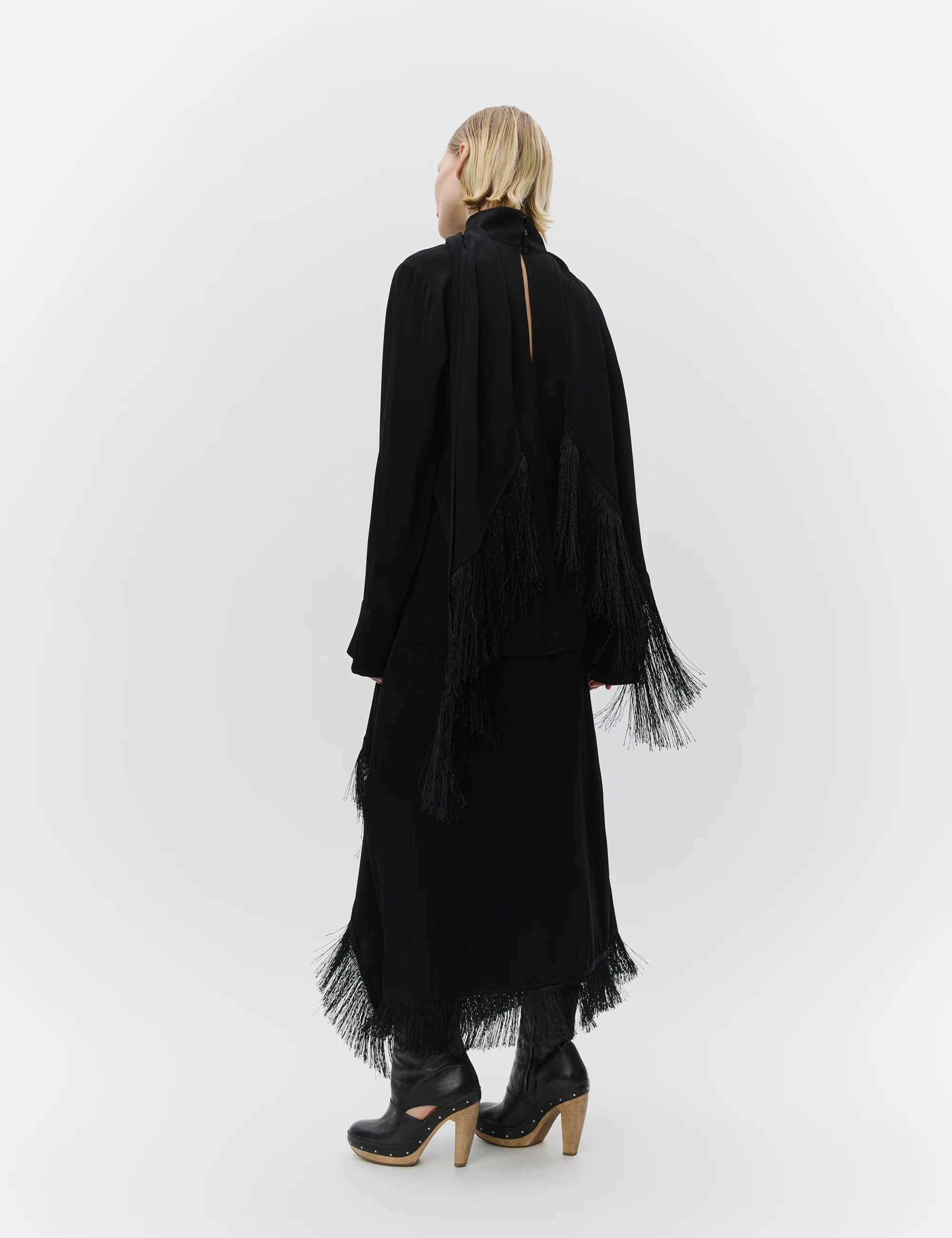Rios - Matte Crepe - Blouse - Black - Image 5
