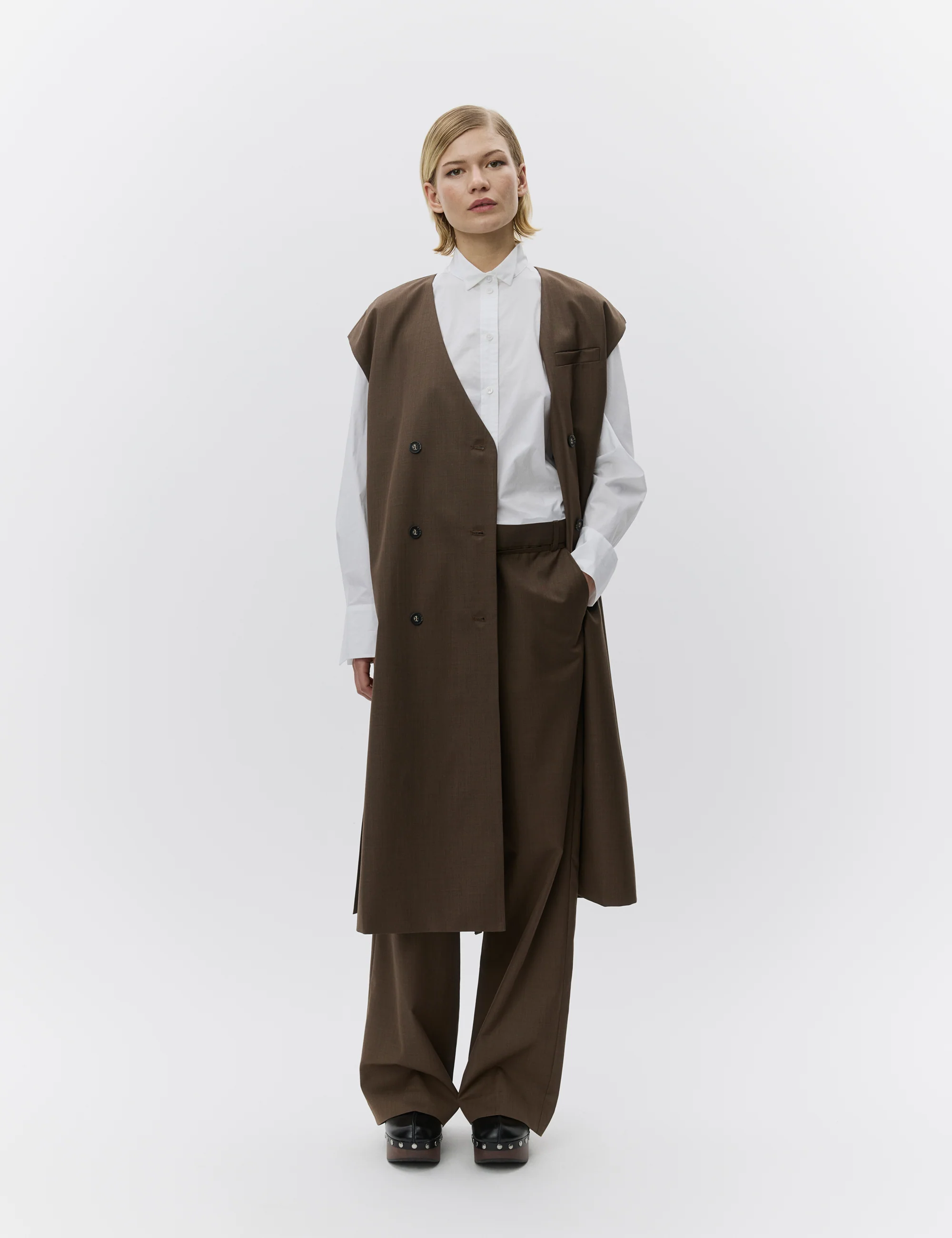 Rory - Classic Suiting - WREN MELANGE - Image 5