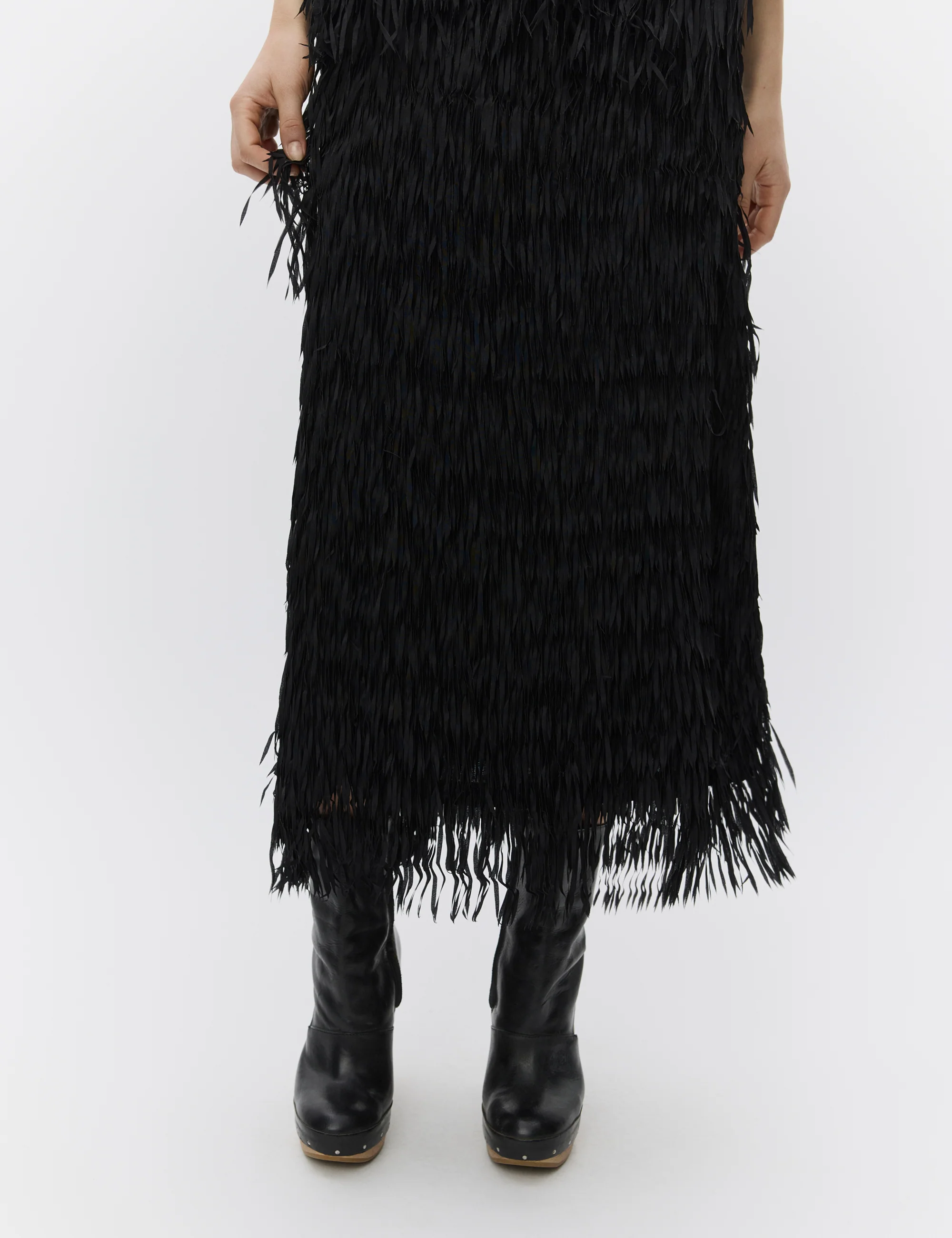 Sabrina - Delicate Fringes - Black - Image 7