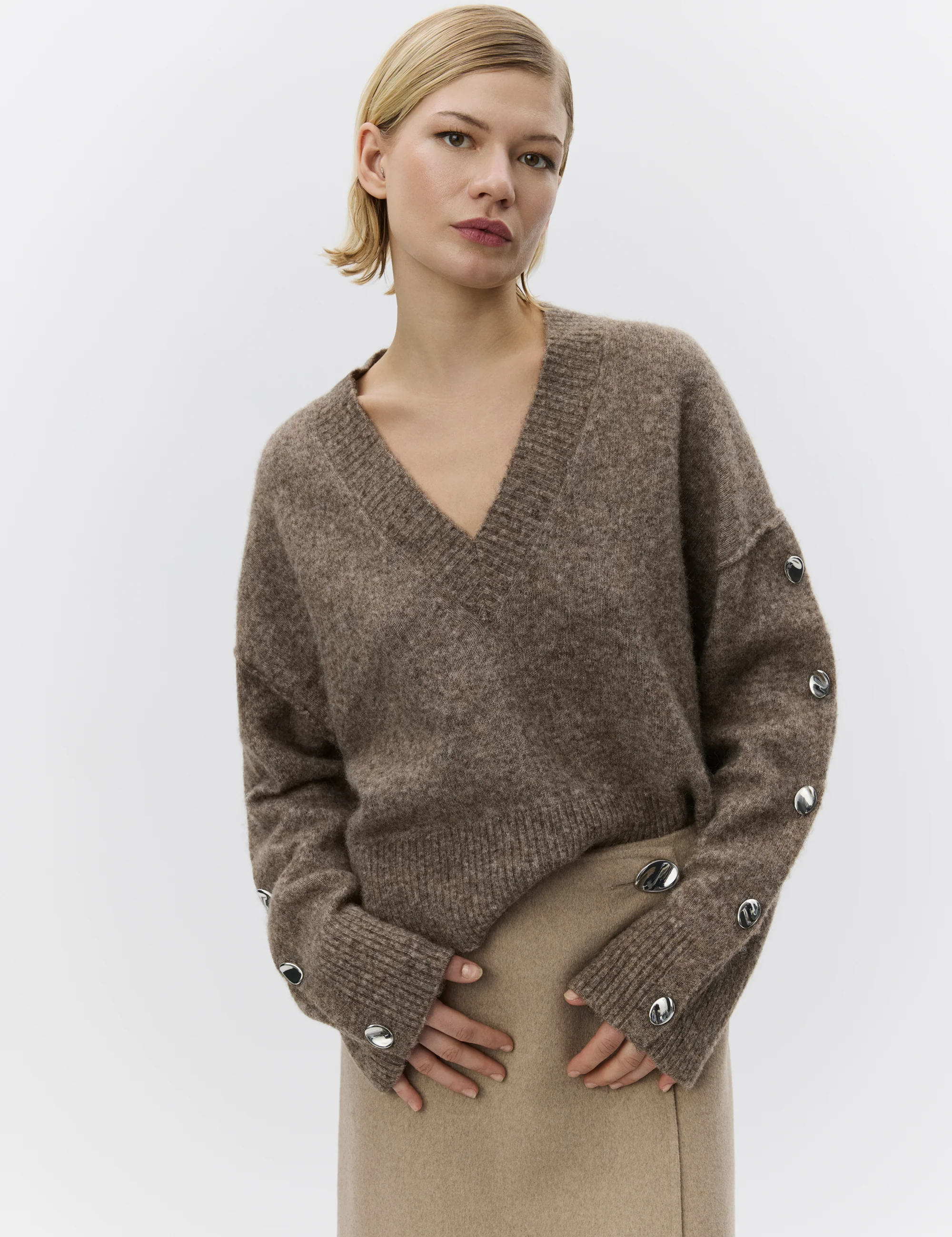 Solange - Cozy Days - Pullover - WREN MELANGE - Image 2