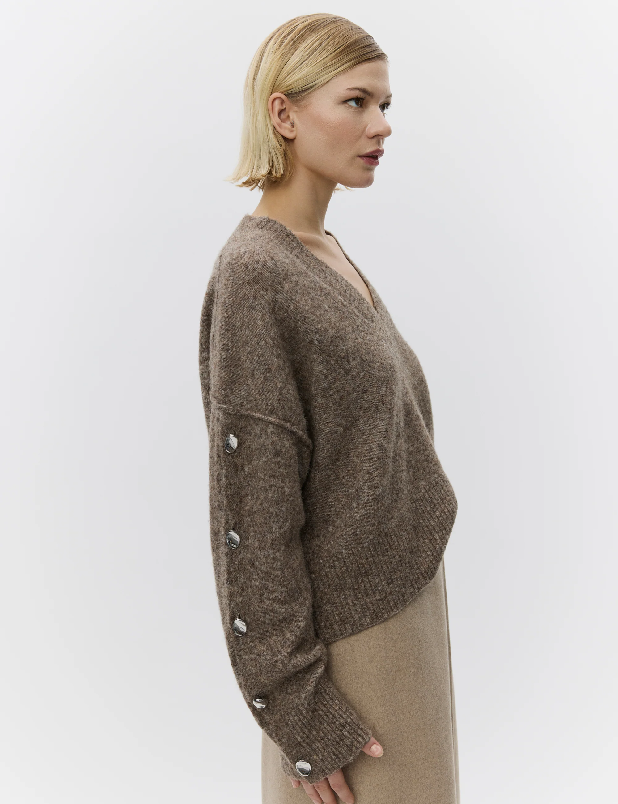 Solange - Cozy Days - Pullover - WREN MELANGE - Image 3