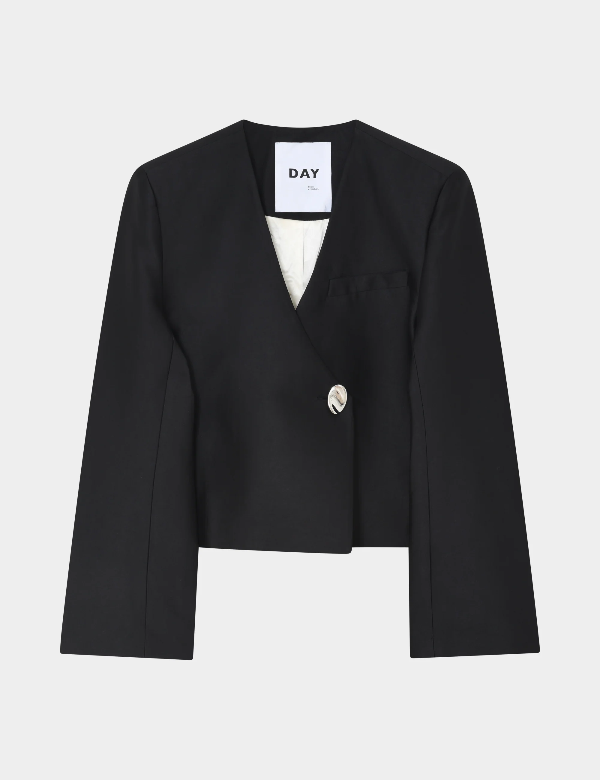 Sookie - Shiny Suiting - Blazer - Black - Image 10