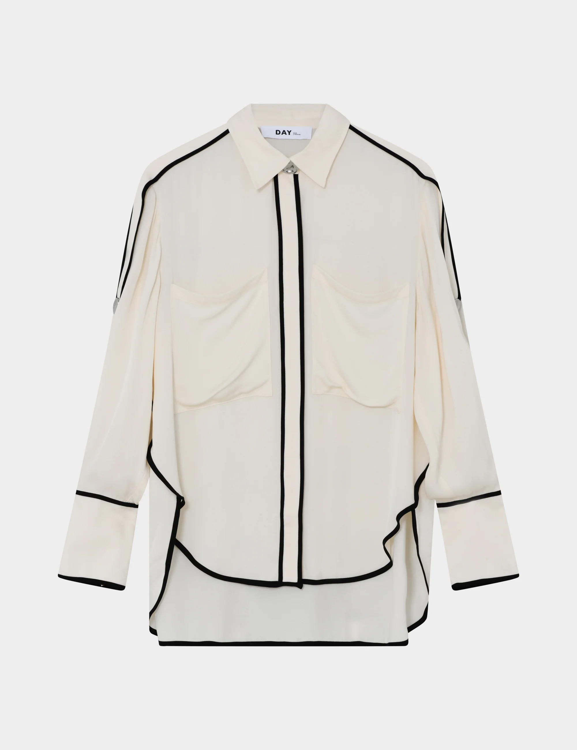 Stello - Matte Crepe - Shirt - Jet Stream - Image 8