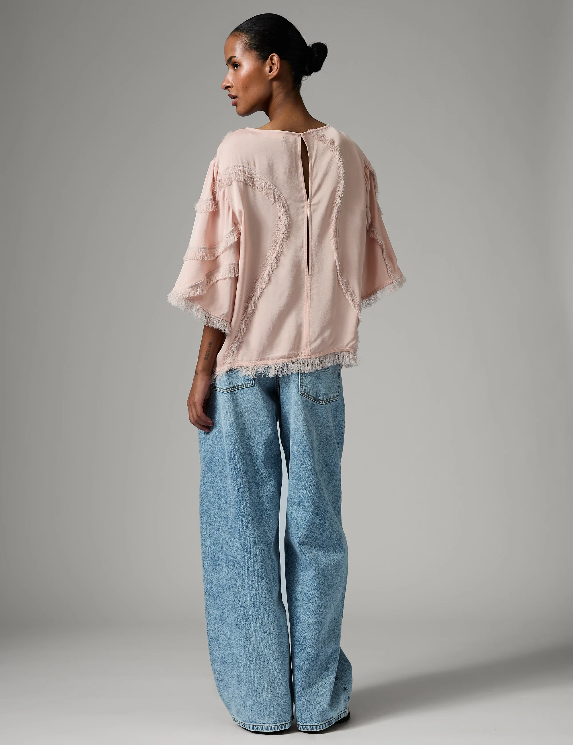 Tatiana - Matte Crepe - Top - ROSE SMOKE - Image 4
