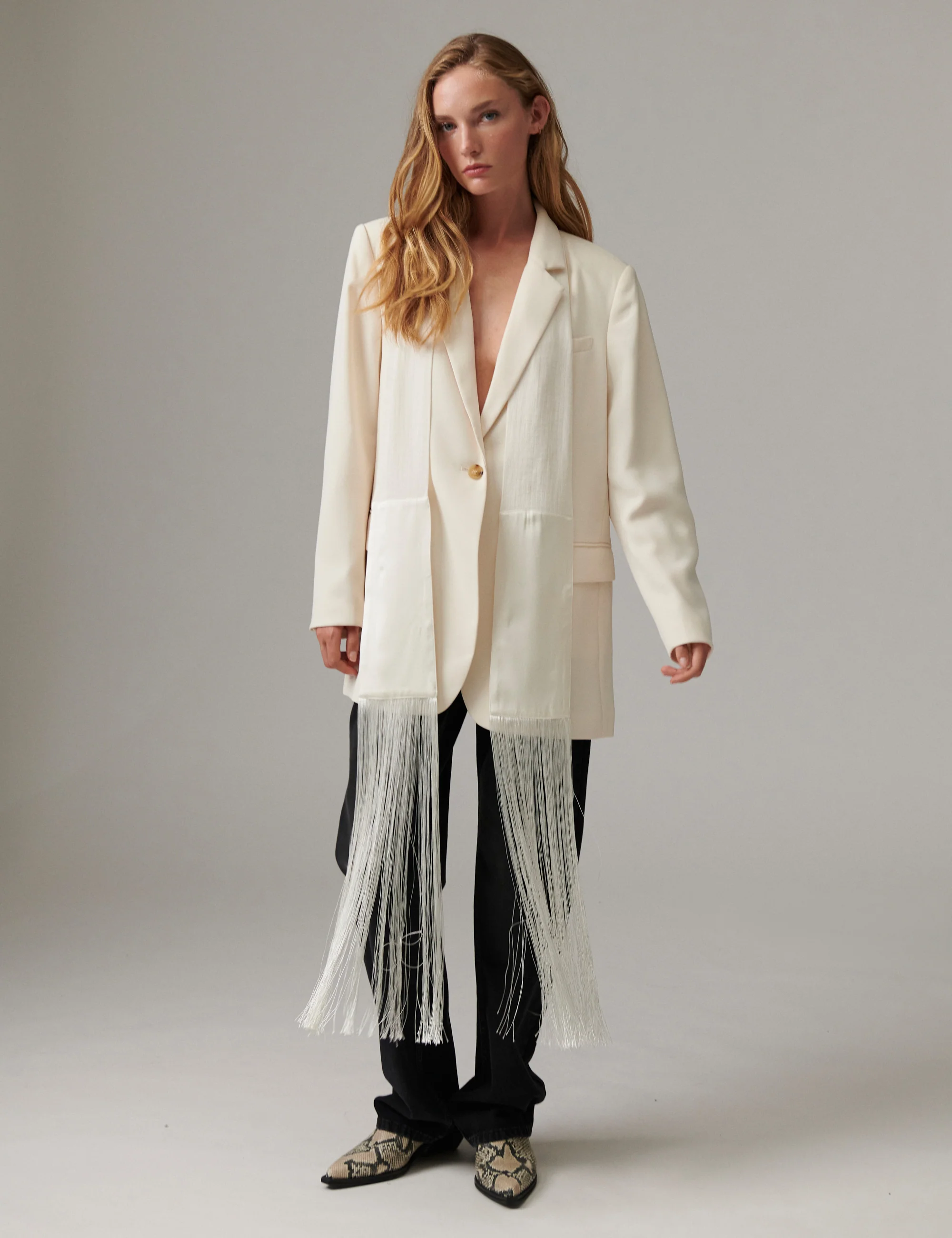 Tory - Contrast Linen - Scarf - Jet Stream - Image 2