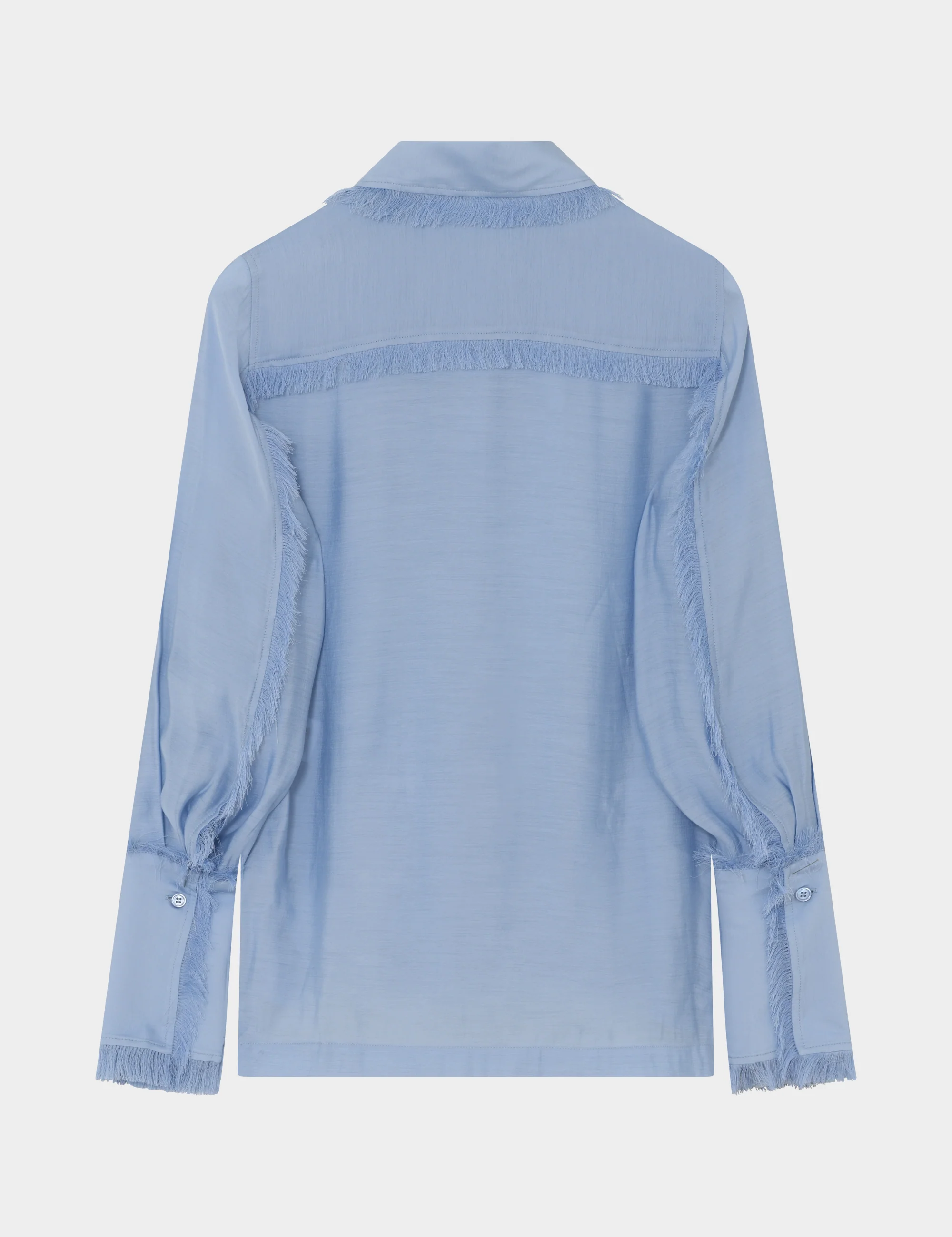 Wio- Sheer Fringes - Shirt - BRUNNERA BLUE - Image 2