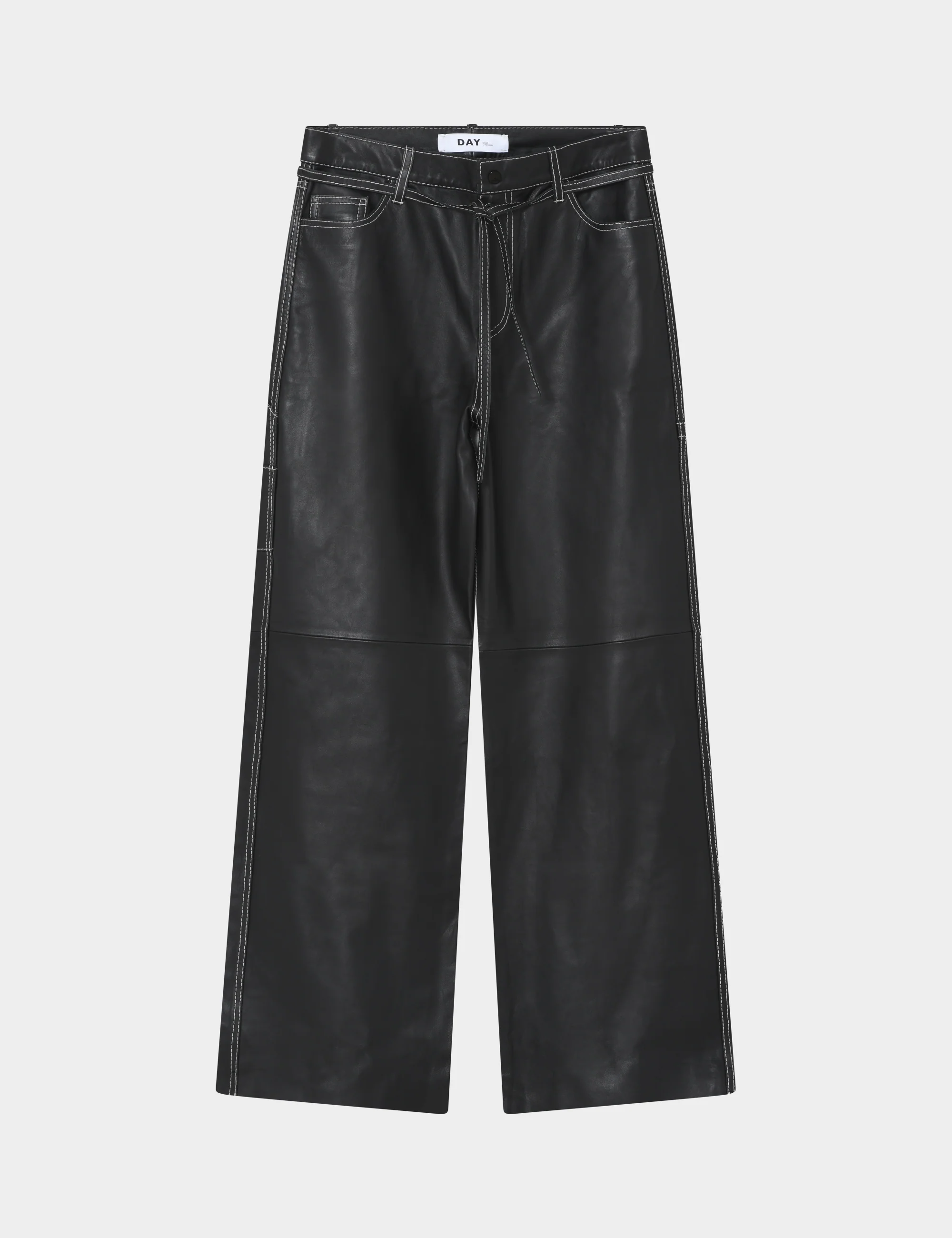 Yanna - Soft Lamb Leather - Pants - Black - Image 5