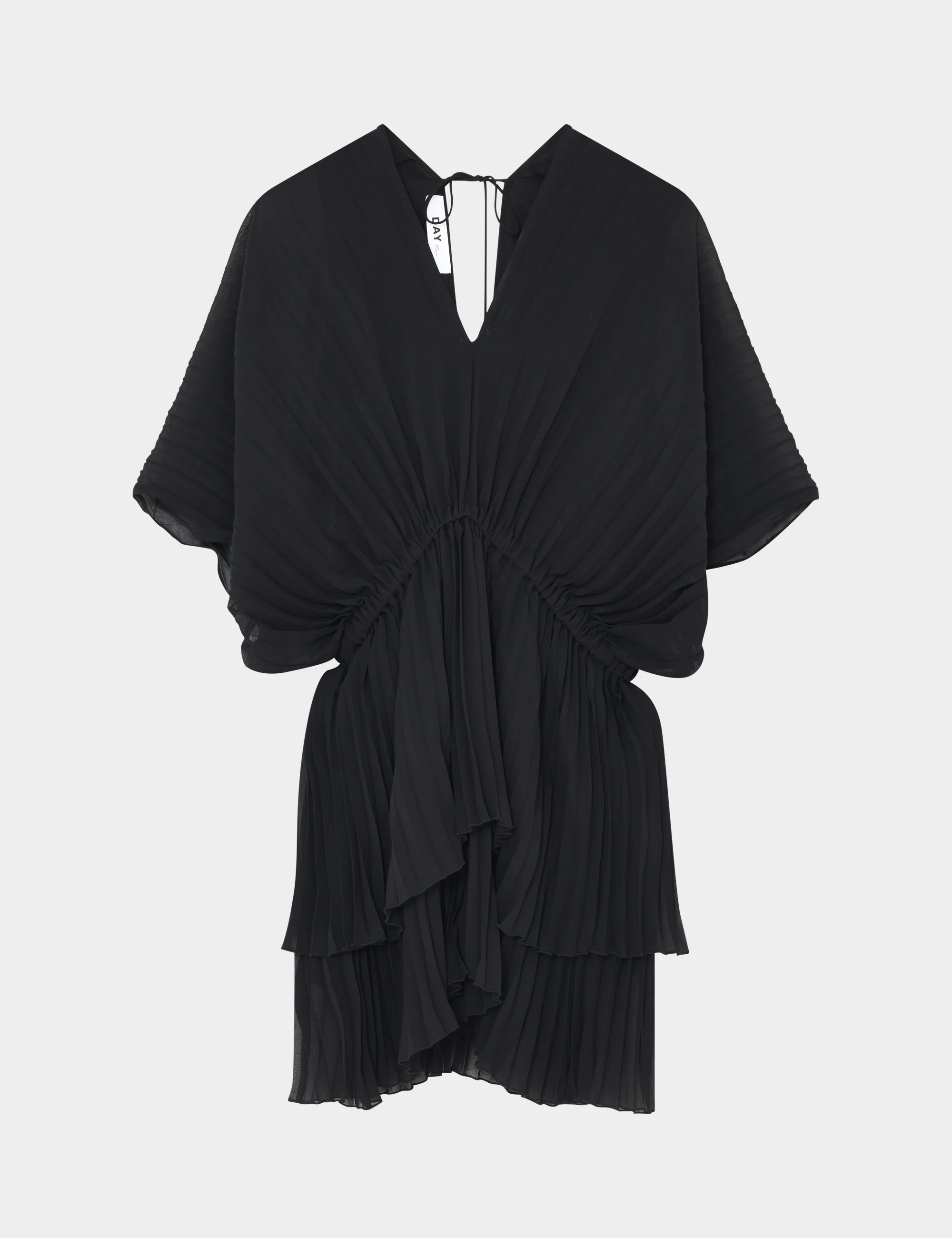 Young - Chiffon Plisse - Dress - Black - Image 5